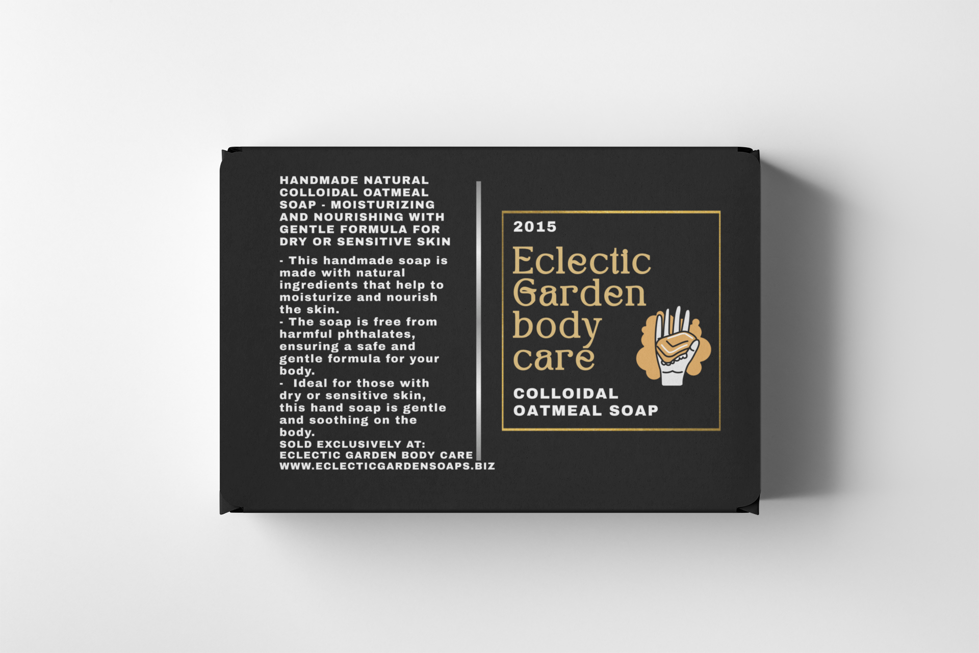 Eclectic Garden Colloidal Oatmeal Soap - Shea Butter, Extra Virgin Olive Oil, Coconut Oil Formula - Toxin-Free and Eco-Friendly