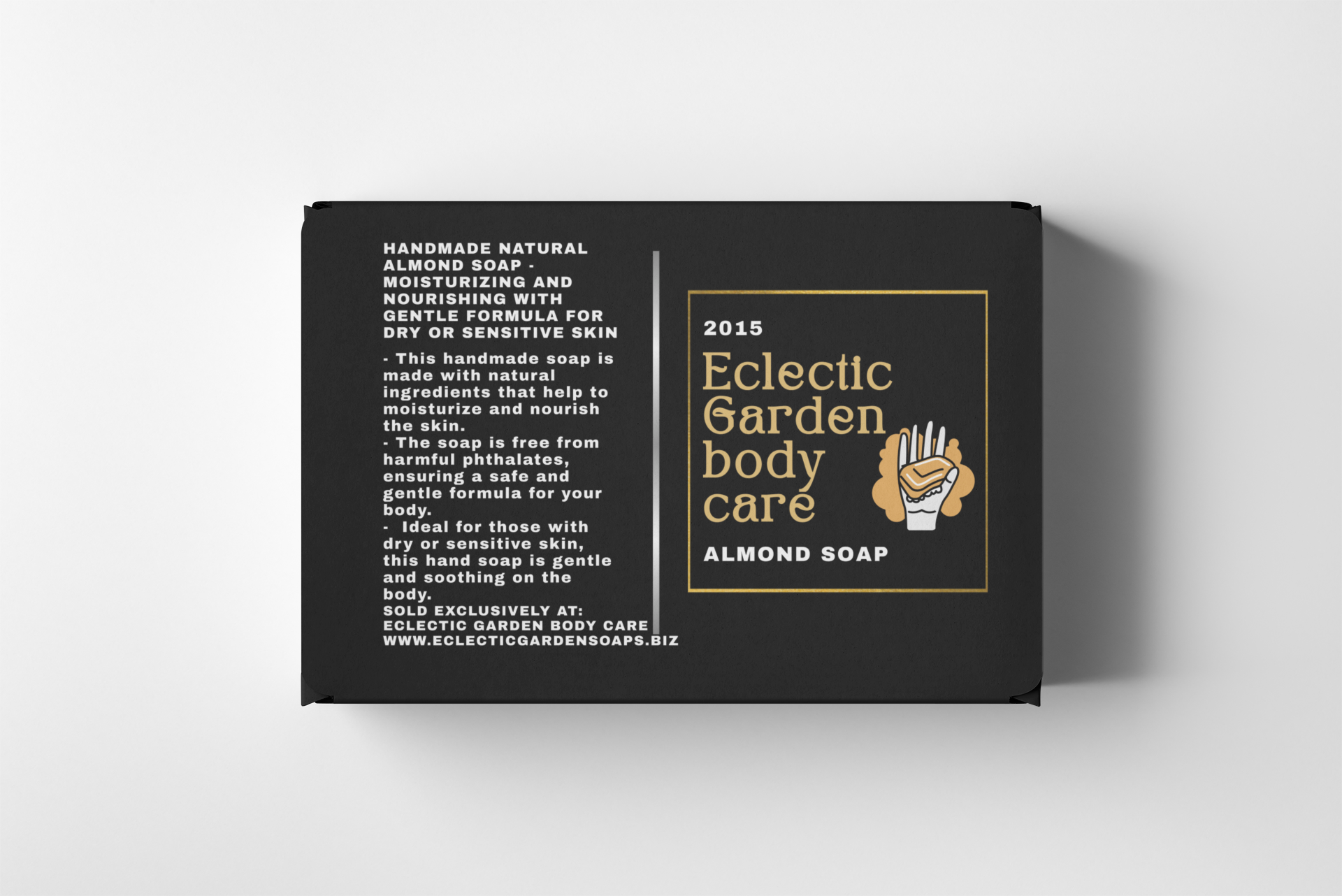 Eclectic Garden Almond Oil Soap - Luxury Toxin-Free Formula with Shea Butter, Extra Virgin Olive Oil, and Rich Coconut Oil - Fun and Eco-Friendly