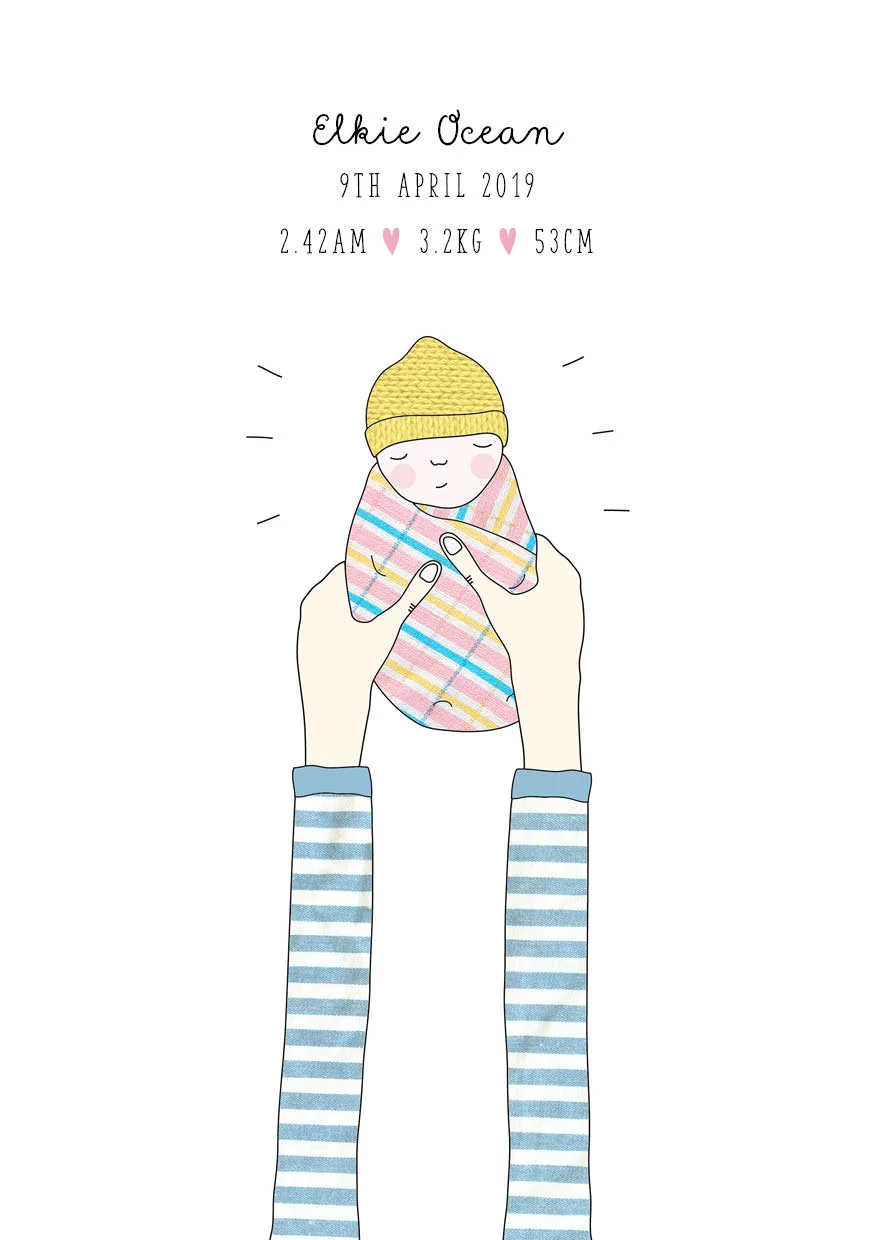 Baby Birth Announcement Print