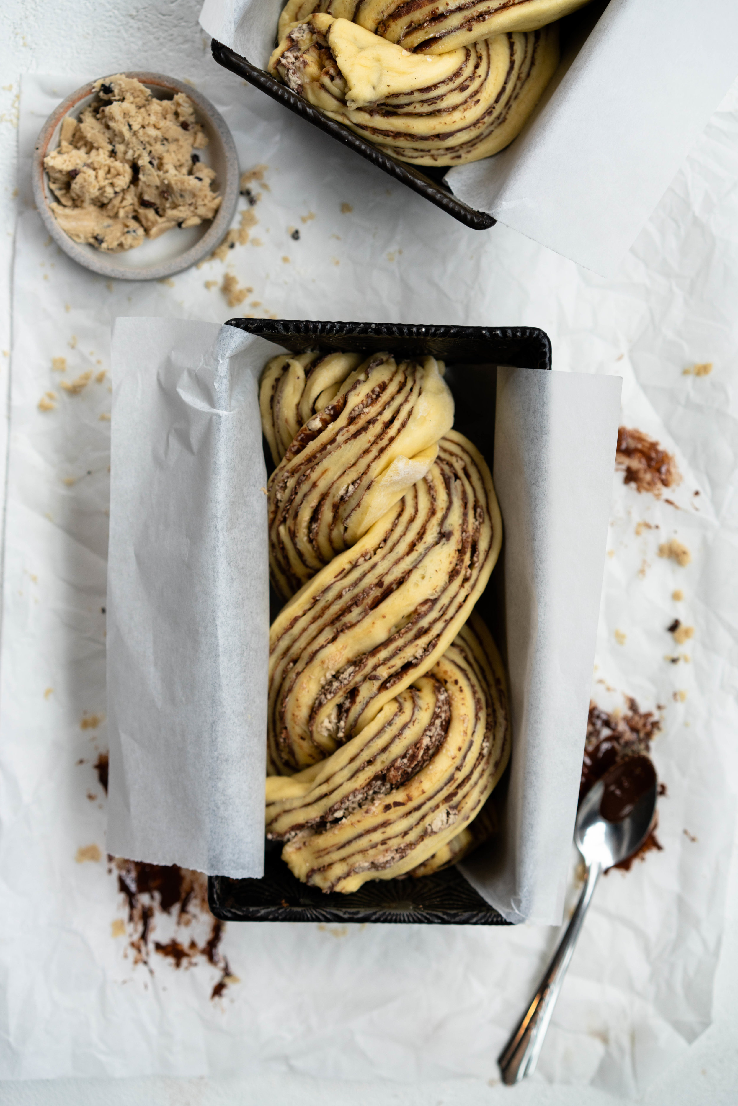 Dark Chocolate, Tahini, and Halva Brioche Babka — Cloudy Kitchen