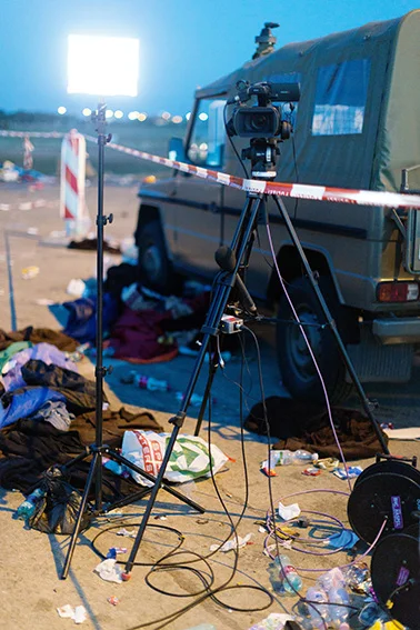 Austria / Burgenland / Nickelsdorf / 20.09.2015 / In Nickelsdorf thousands of refugees have arrived on Monday again. With additional protection seekers is expected, at the same time the further transport to other parts of Austria is already underway.