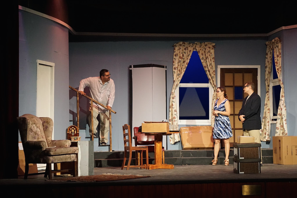 Actors performing a scene in the first act of the play “Clybourne Park”, which is now on at the Dundas. Images by Kelsey Nottage.
