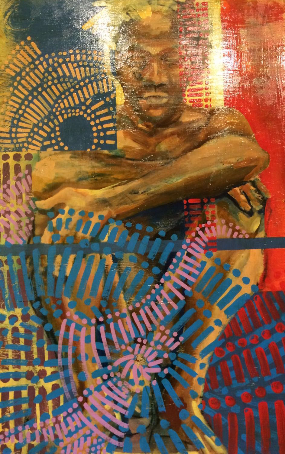 Work in progress by Navarro Newton as seen in studio. 