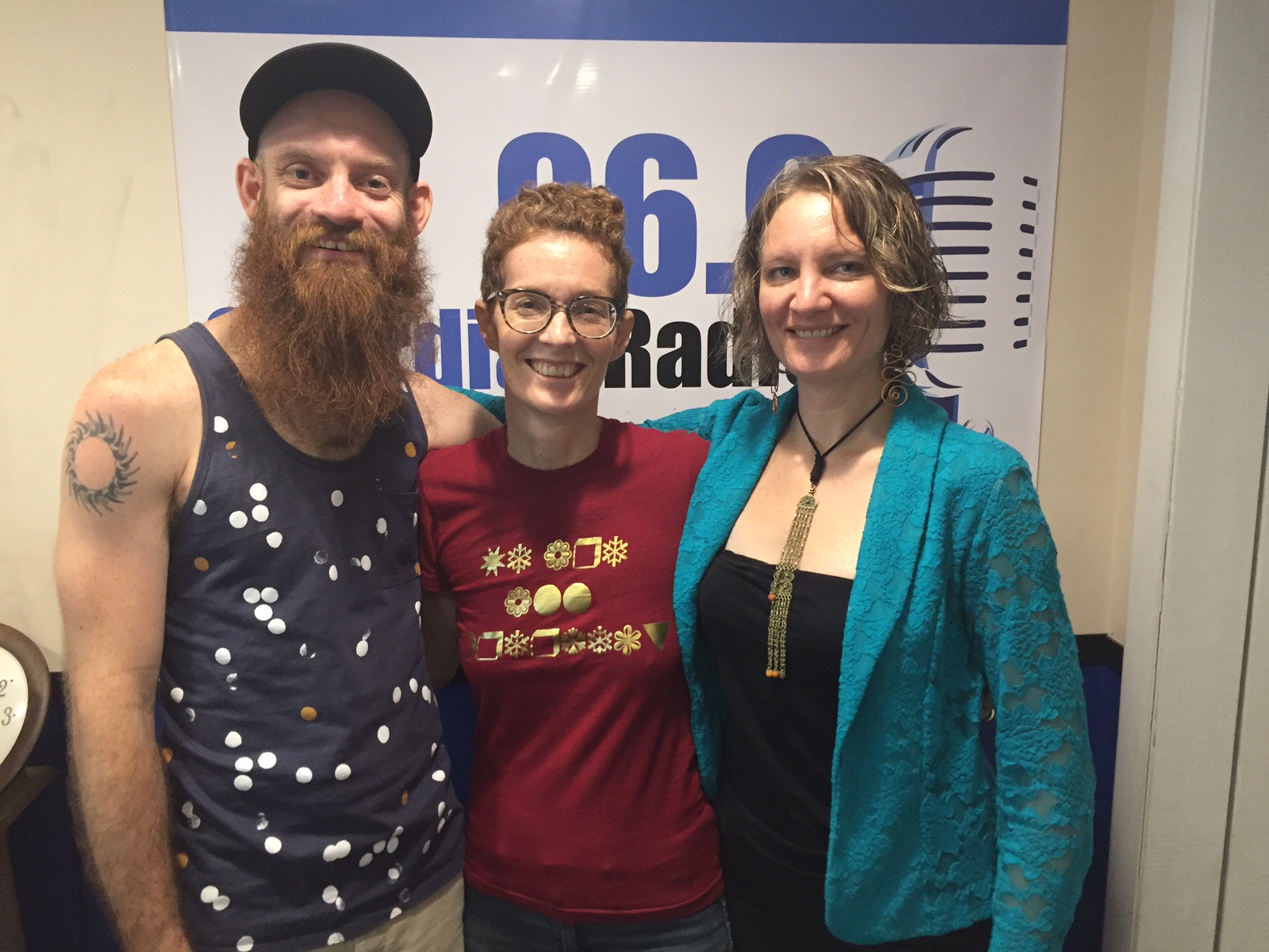 Jon Murray, Amanda Coulson and Hilary Booker on the Blank Canvas. 