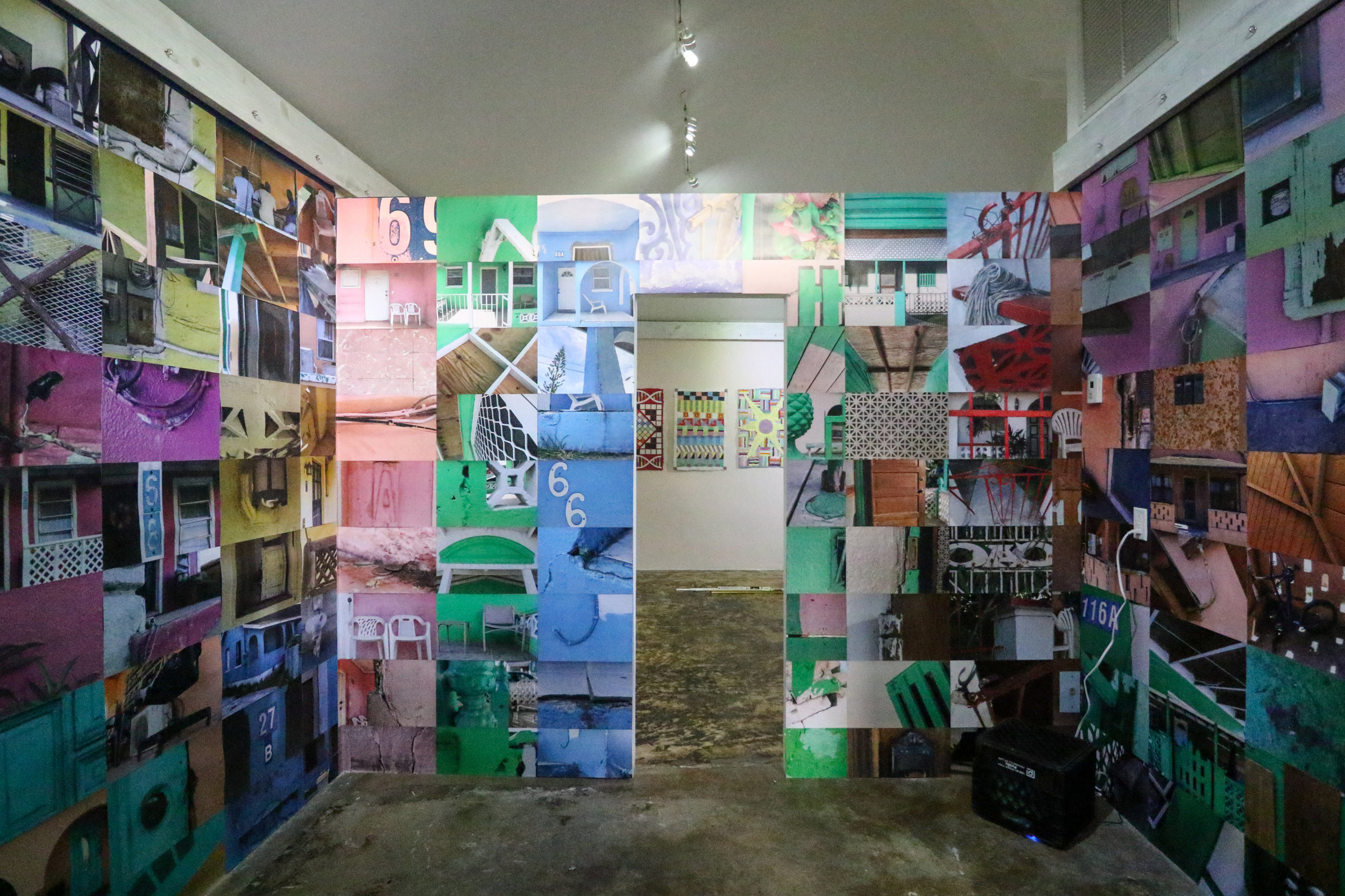 Keisha Oliver. Porch Conversations. On view at Hillside House, part of the NE8 OFFsite exhibition.