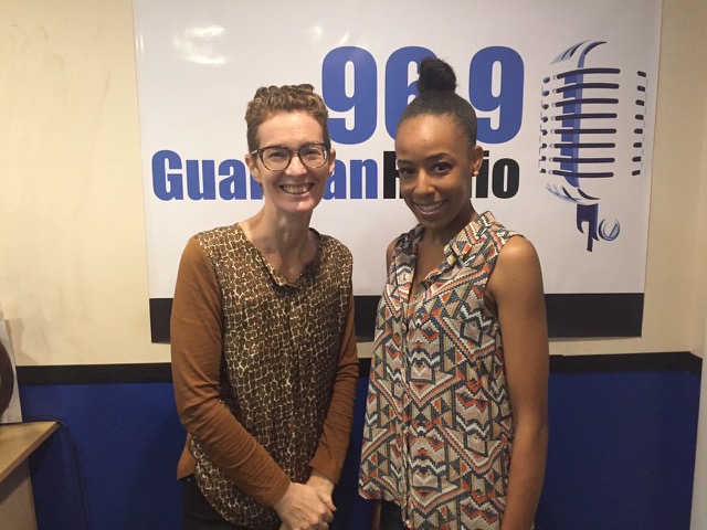 Blank Canvas host Amanda Coulson and NE8 participating artist Keisha Oliver