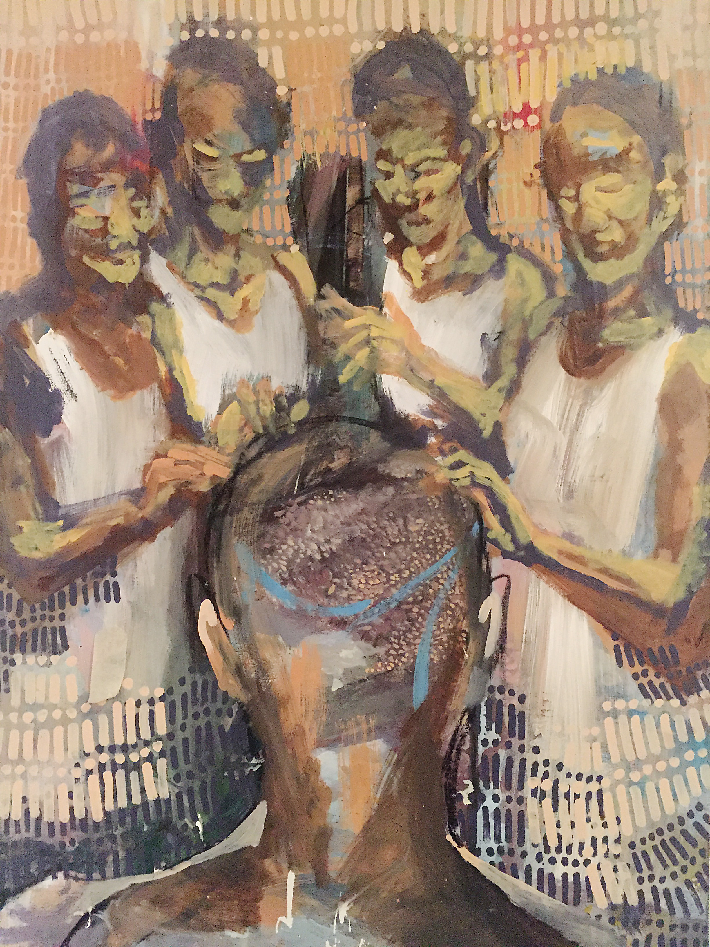 Navarro Newton, “Untitled” (2016), Acrylic on wood, 48” x 32”. Part of ‘Metanoia’, Newton’s solo show as part of the PJRP.