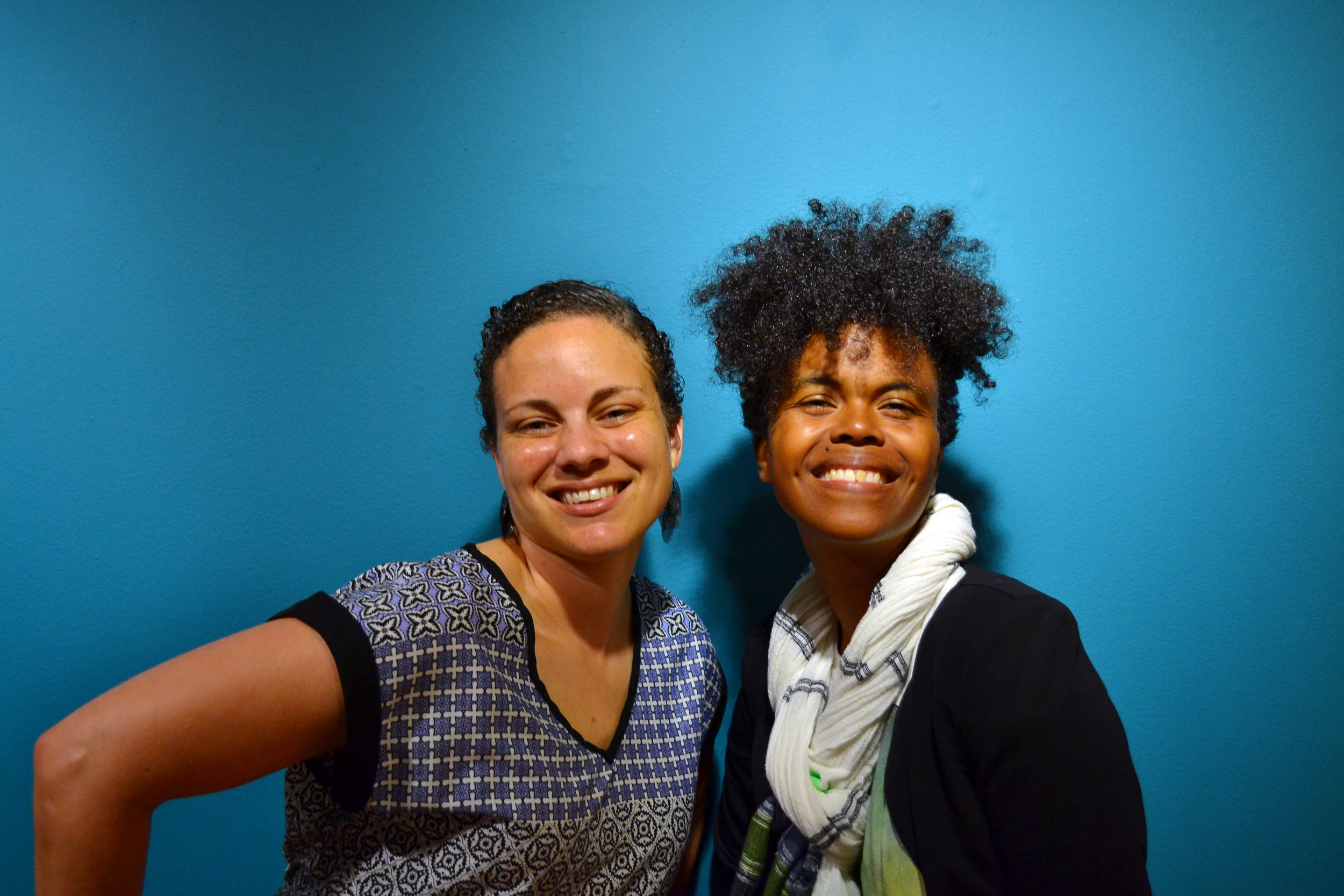 1. Portrait of Katrina Cartwright and Malika Pryor-Martin, Education Officer and Communications and Development Officer (L-R) at the National Art Gallery of the Bahamas. Image courtesy the NAGB.