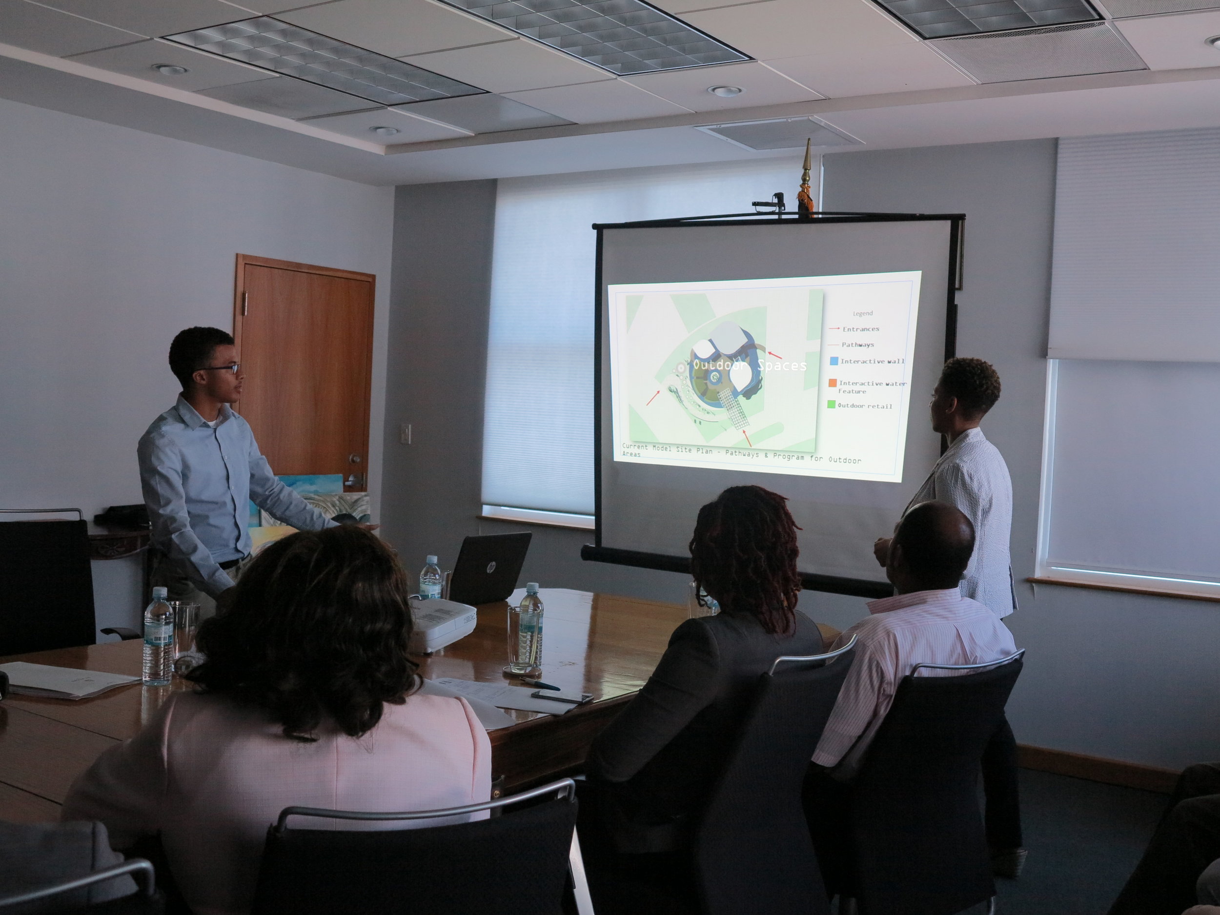 Expo 2020 Students present to National Plan Committee.