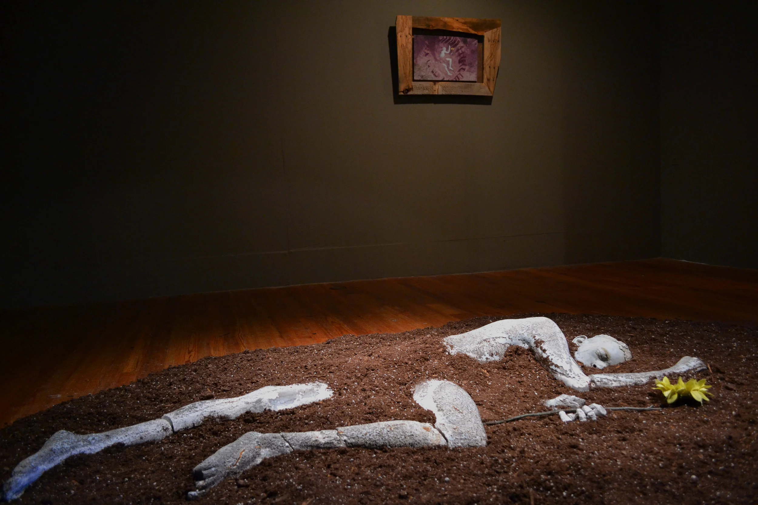 Installation shot of Edrin Symonette’s “Residues of a Colonial Past”. On view in the Project Space at the NAGB. 