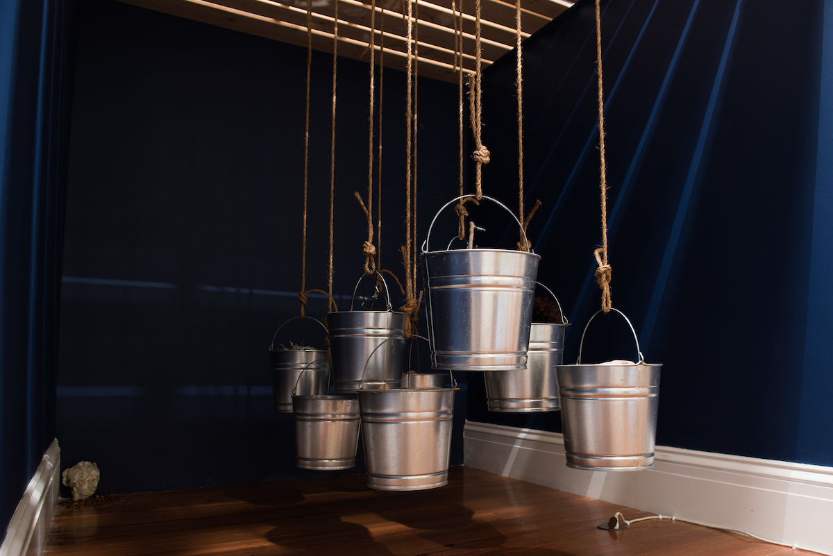 Margot Bethel. “Portal: There’s a WHole in the Bucket,” 2016. Installation. Images courtesy of Dante Carrer.