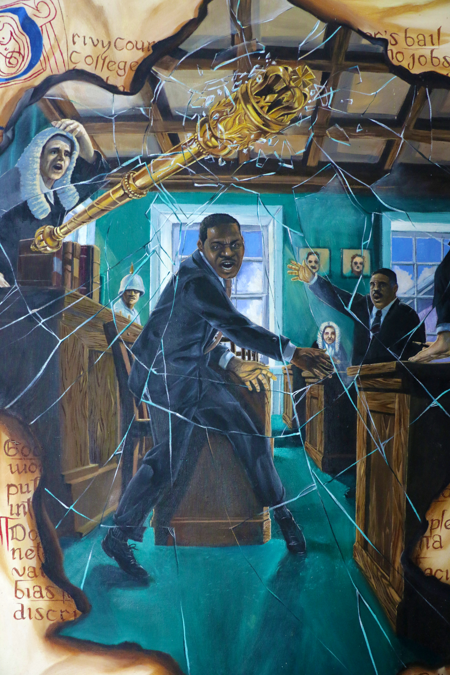 ‘Black Tuesday, by Durelle Williams, oil on canvas. 2017