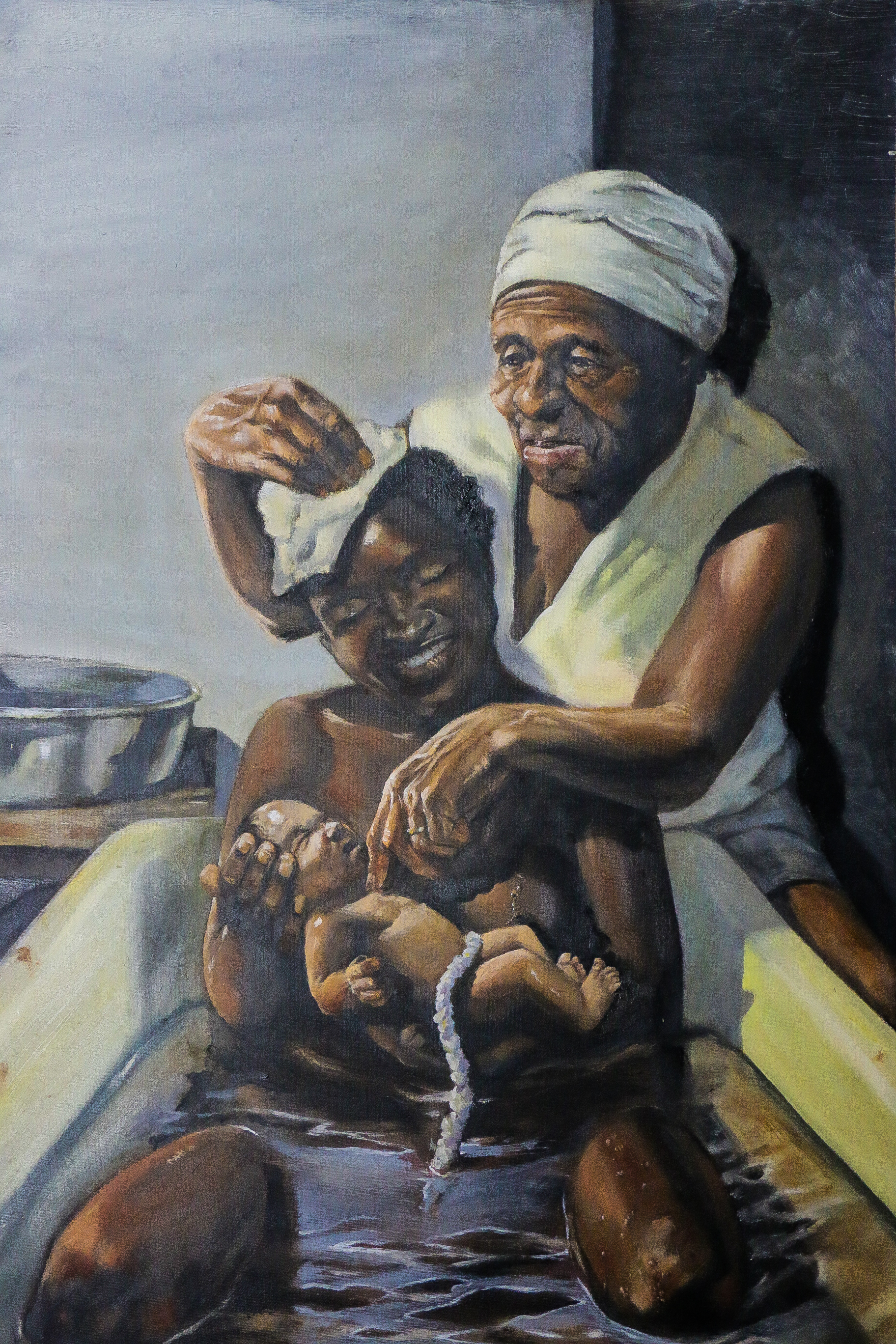 ‘3 Generations, by Durelle Williams, oil on canvas. 2017