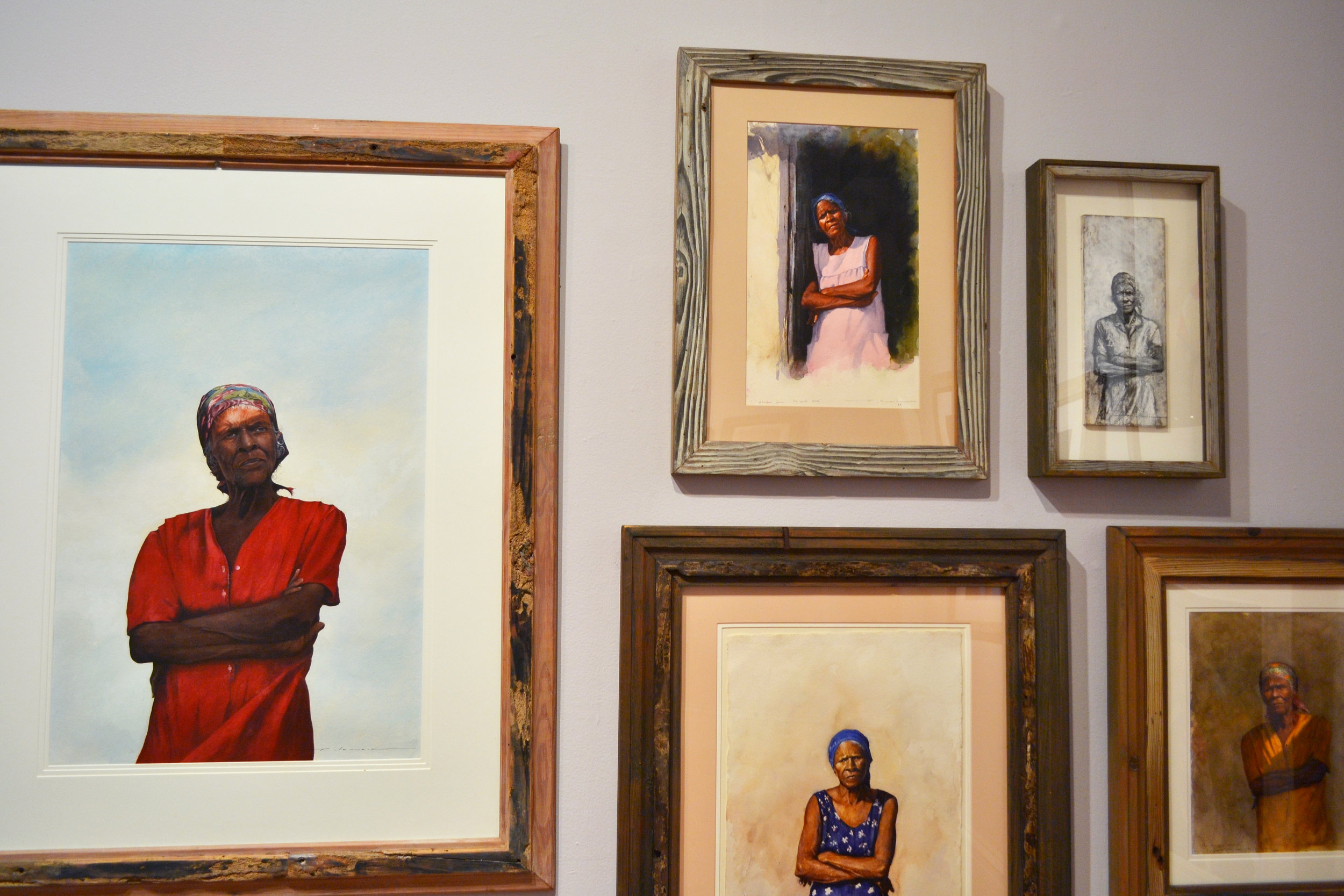 Installation shot of “Study of Pink Dress” (1999) by Thierry Lamare as seen in the current retrospective of his work, “Love, Loss and Life” at the NAGB. Image courtesy of the NAGB. 