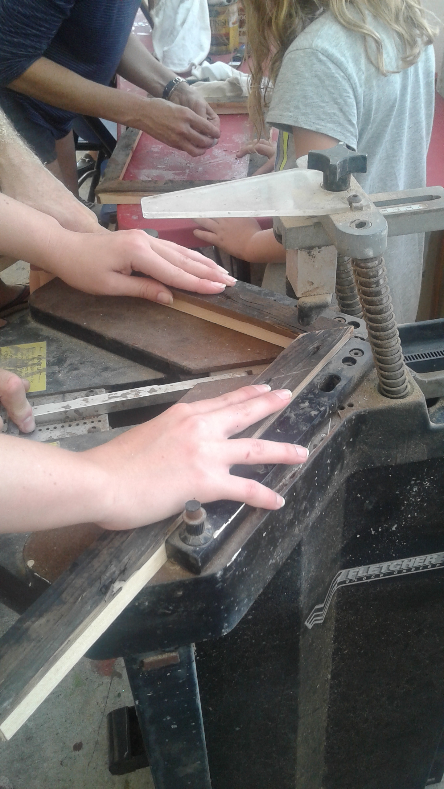 Assembling the pieces- the frame is almost complete
