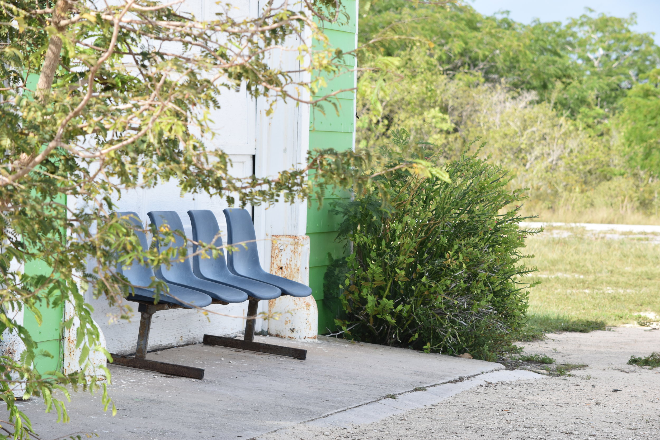 The Mayaguana 21st Century Airport. Unused chairs lay bare on the outside. All images courtesy of Dr. Ian Bethell-Bennett