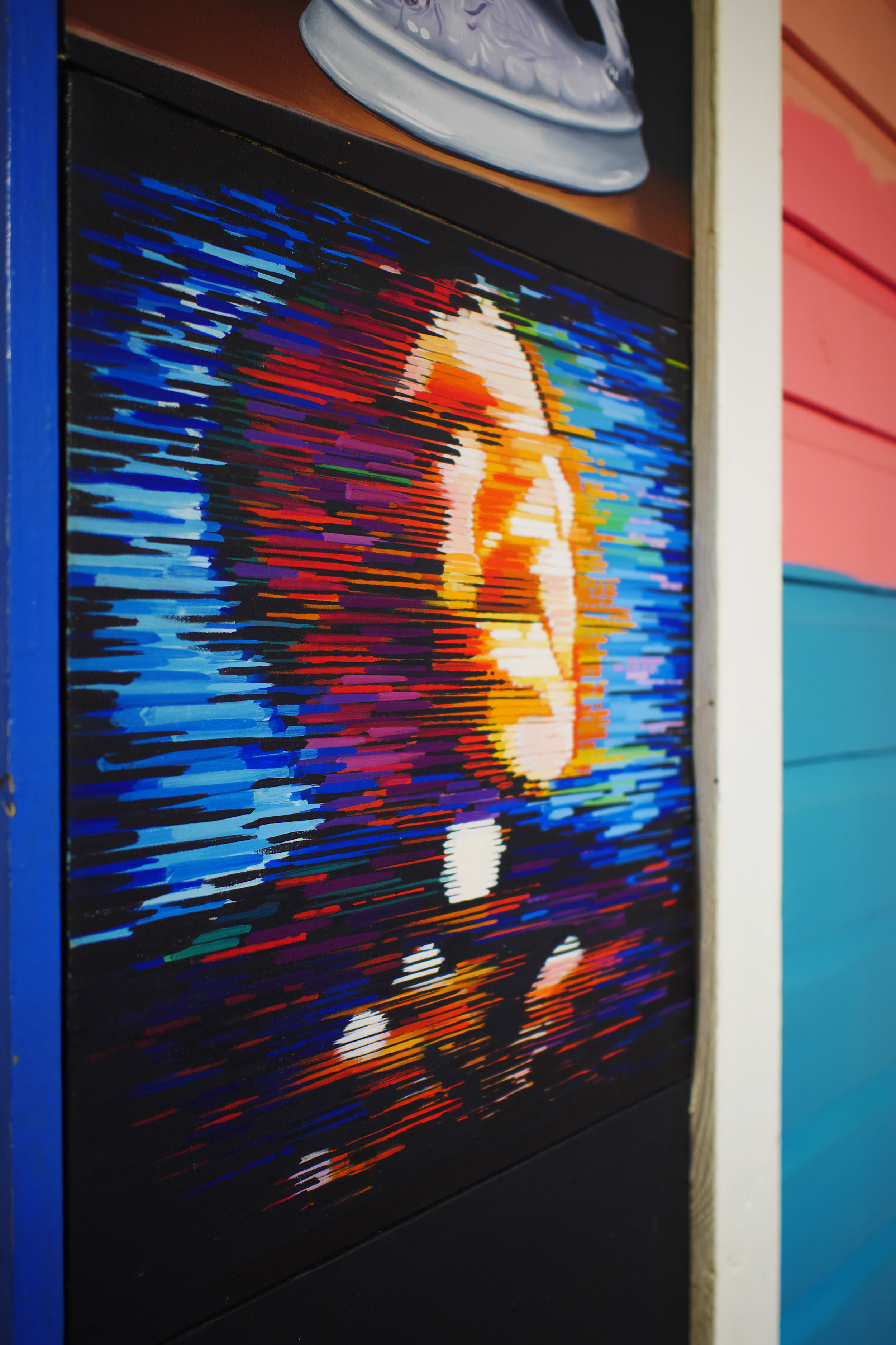 Installation shot of “Let Us Prey” (1984-86) by Dave Smith as seen in the current Permanent Exhibition, “Revisiting An Eye For the Tropics”.