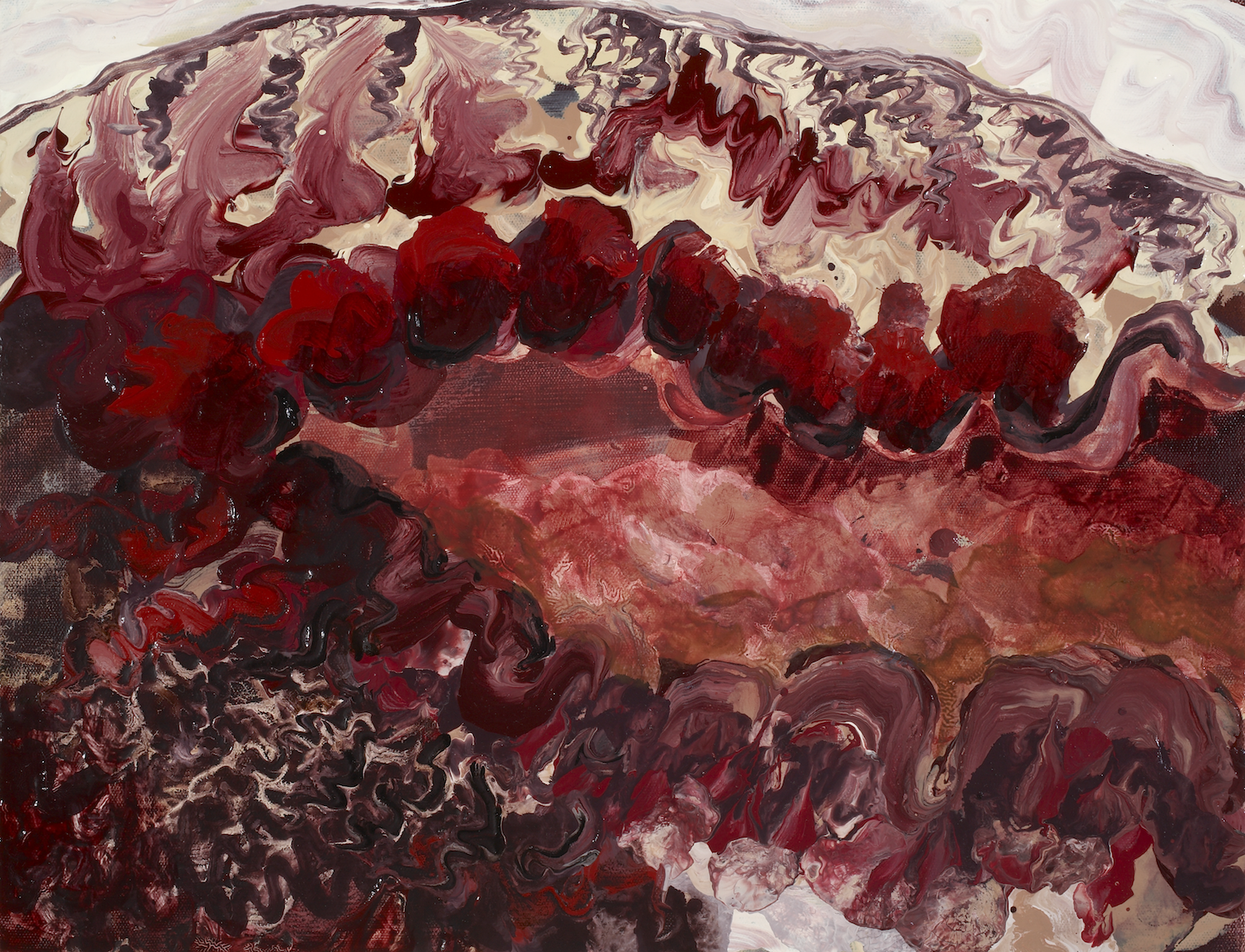 Lynn Parotti’s ‘The Blastocyst's Ball: Ovitrelle's Luteal Lune’ (2008), oil on canvas, 13 x 17 (3). Part of the National Collection.