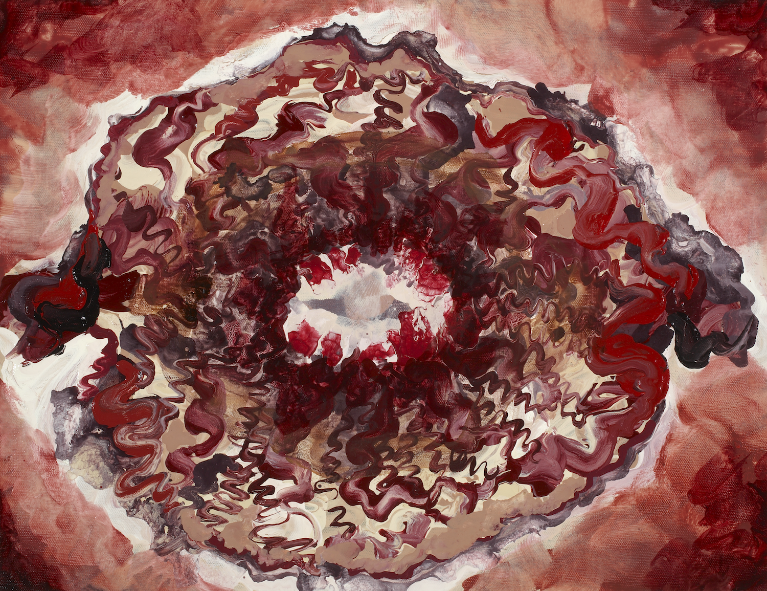 Lynn Parotti’s ‘The Blastocyst's Ball: Crinone's Crave’ (2008), oil on canvas, 13 x 17 (3). Part of the National Collection.