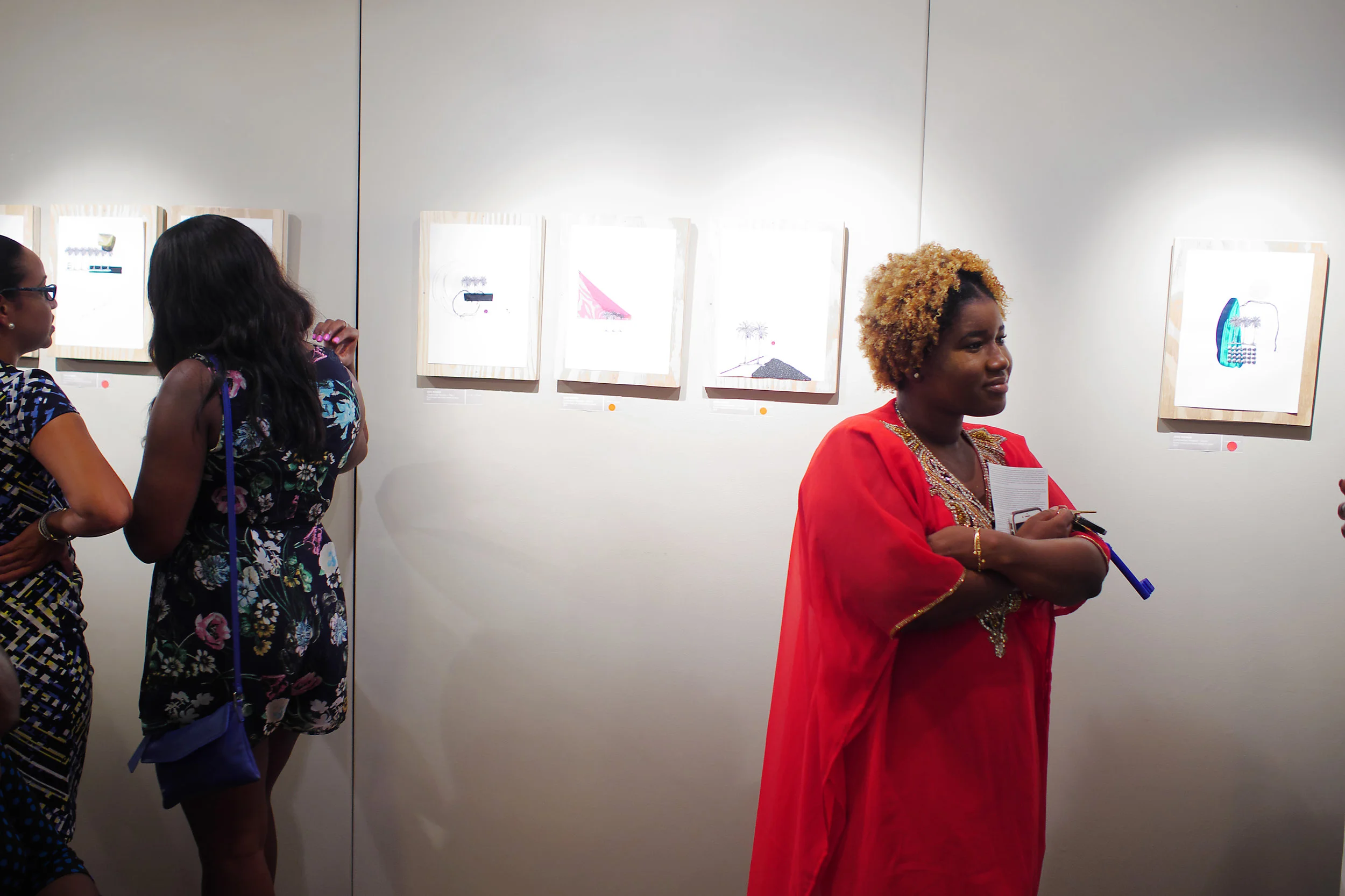 Install shot of “Home|Home”, a solo exhibition of work by Jodi Minnis at the D’Aguilar Art Foundation, on view through August 15th.
