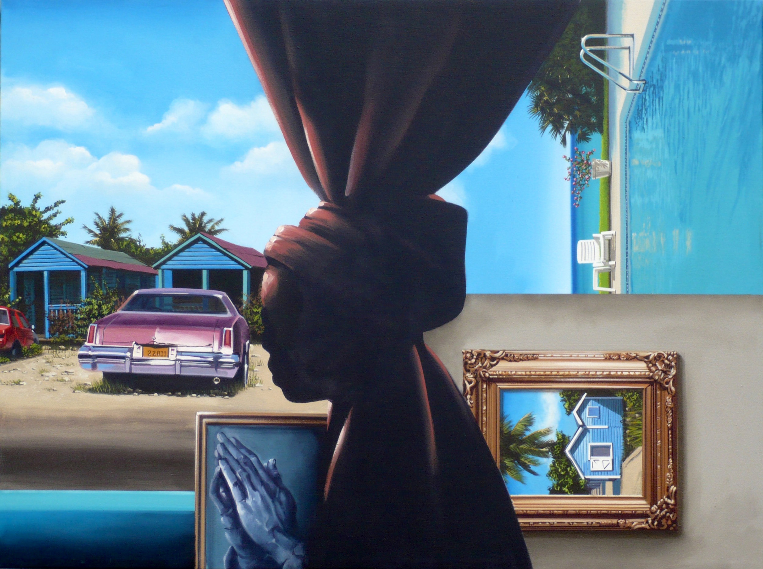Dave Smith. 'Blues From the Other Side”. A 2011 works as showcased at the D’Aguilar Art Foundation in 2016.