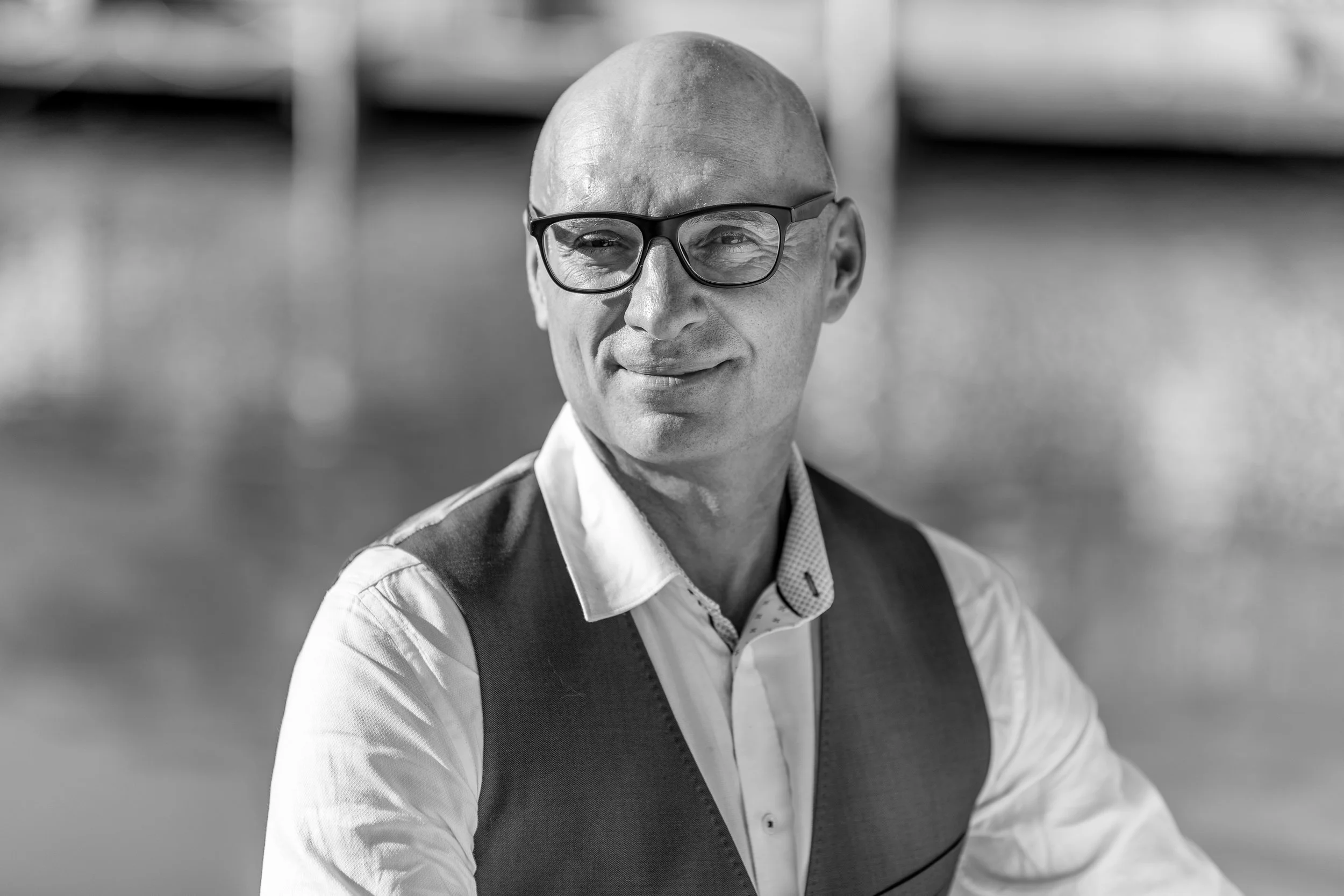 Portrait of Francis Litzinger, invited film programmer of the NAGB Film Series. Image by ImageDay Photography.