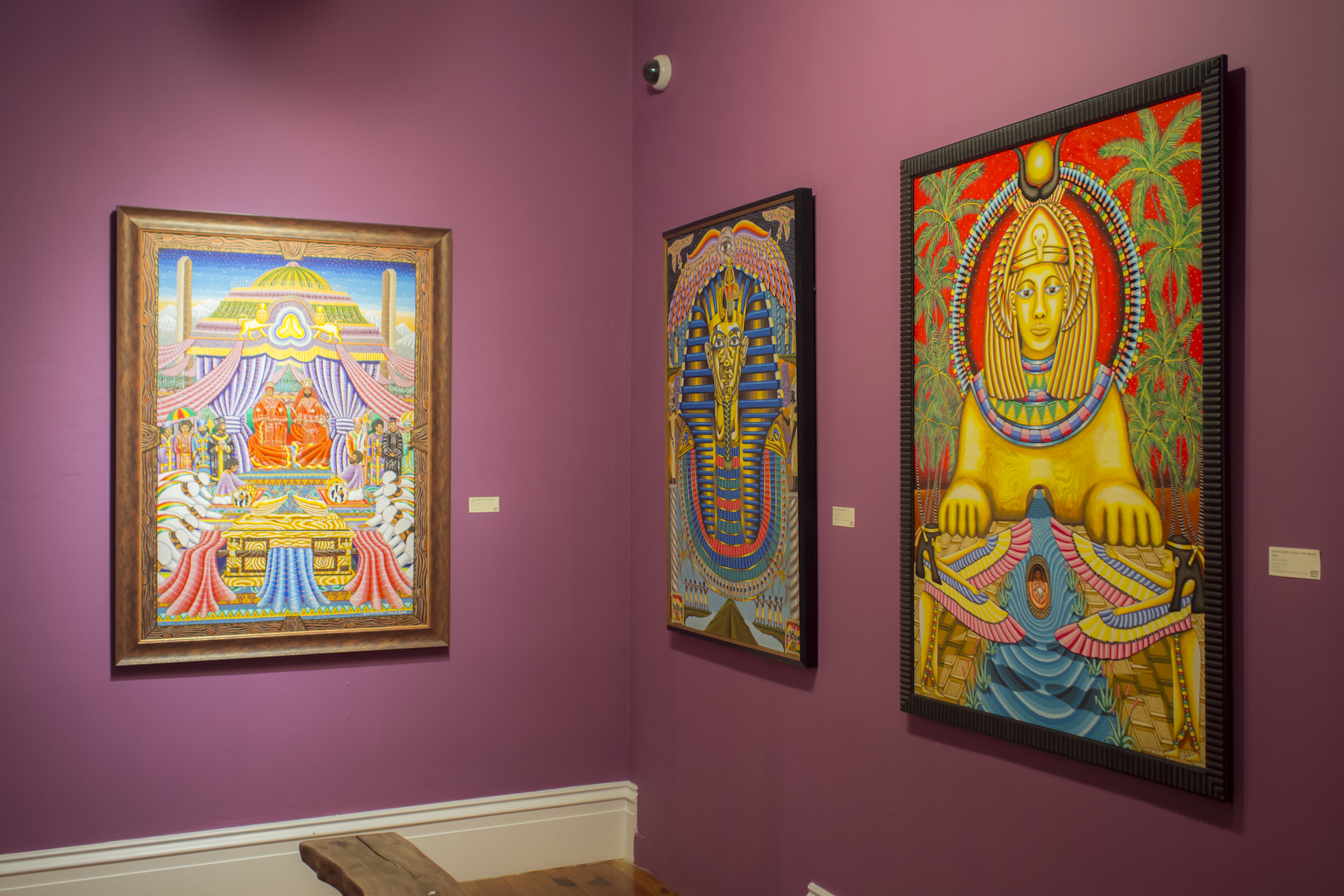 Installation shot of work by Rembrandt Taylor as seen in “Medium: Practices and Routes of Spirituality and Mysticism” on view at the NAGB through March 11th, 2018.