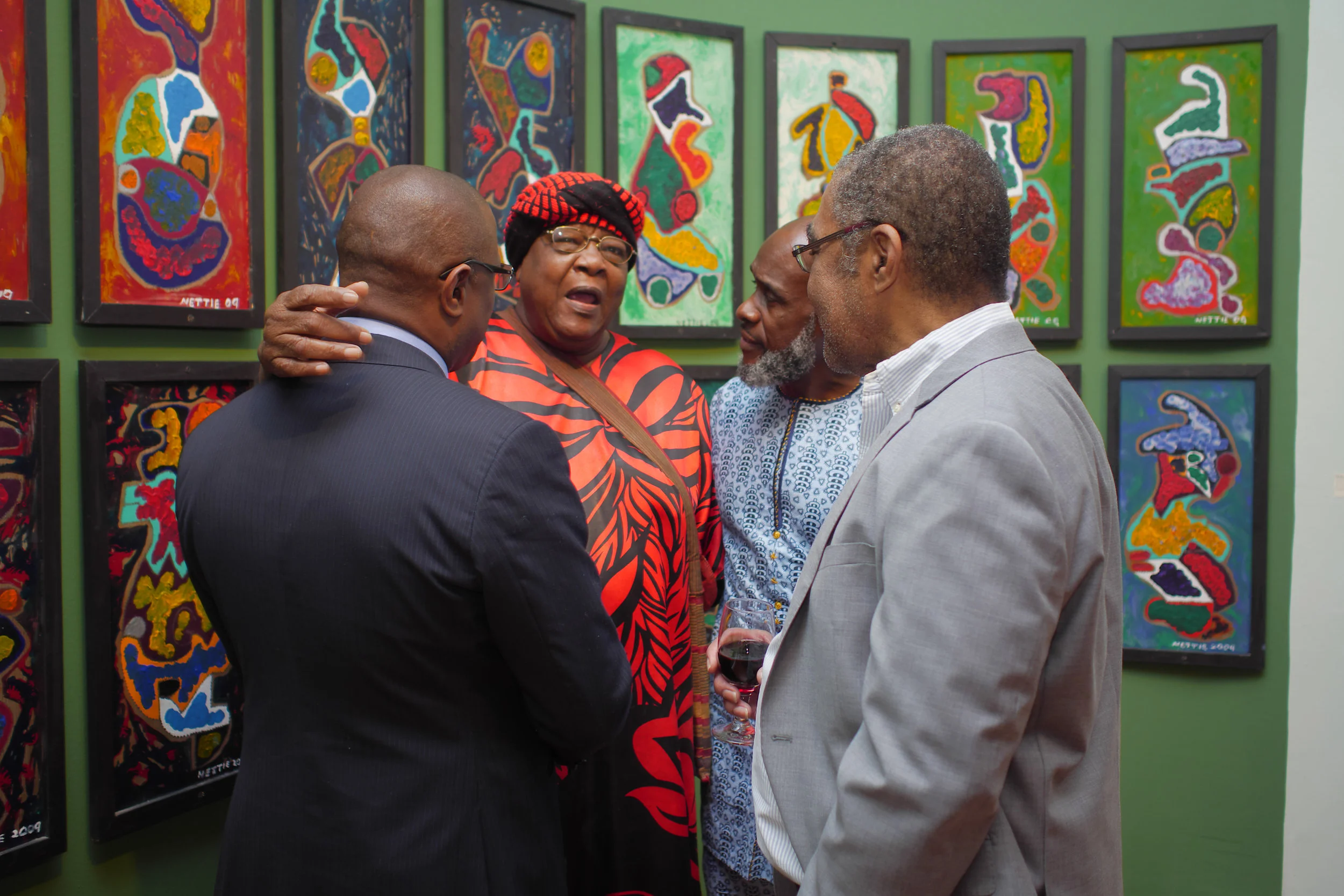 Netica “Nettie” Symonette at the opening of “Medium: Practice and Routes of Spirituality and Mysticism which will be on view at the NAGB through March 11th, 2018.