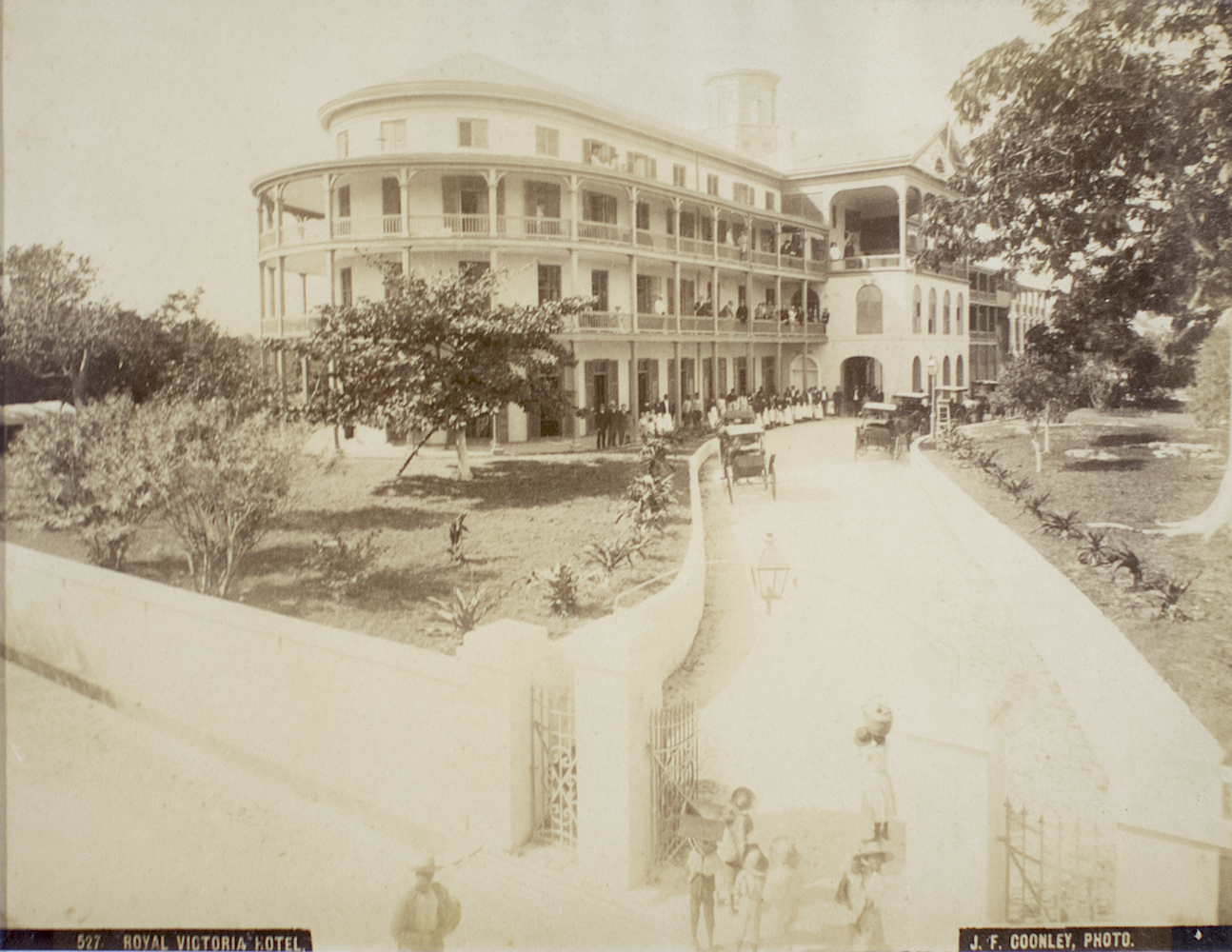  “Royal Victoria Hotel” (c 1857 - 1904). Jacob Frank Coonley, albumen print, 7 x 8. Image courtesy of the National Collection.