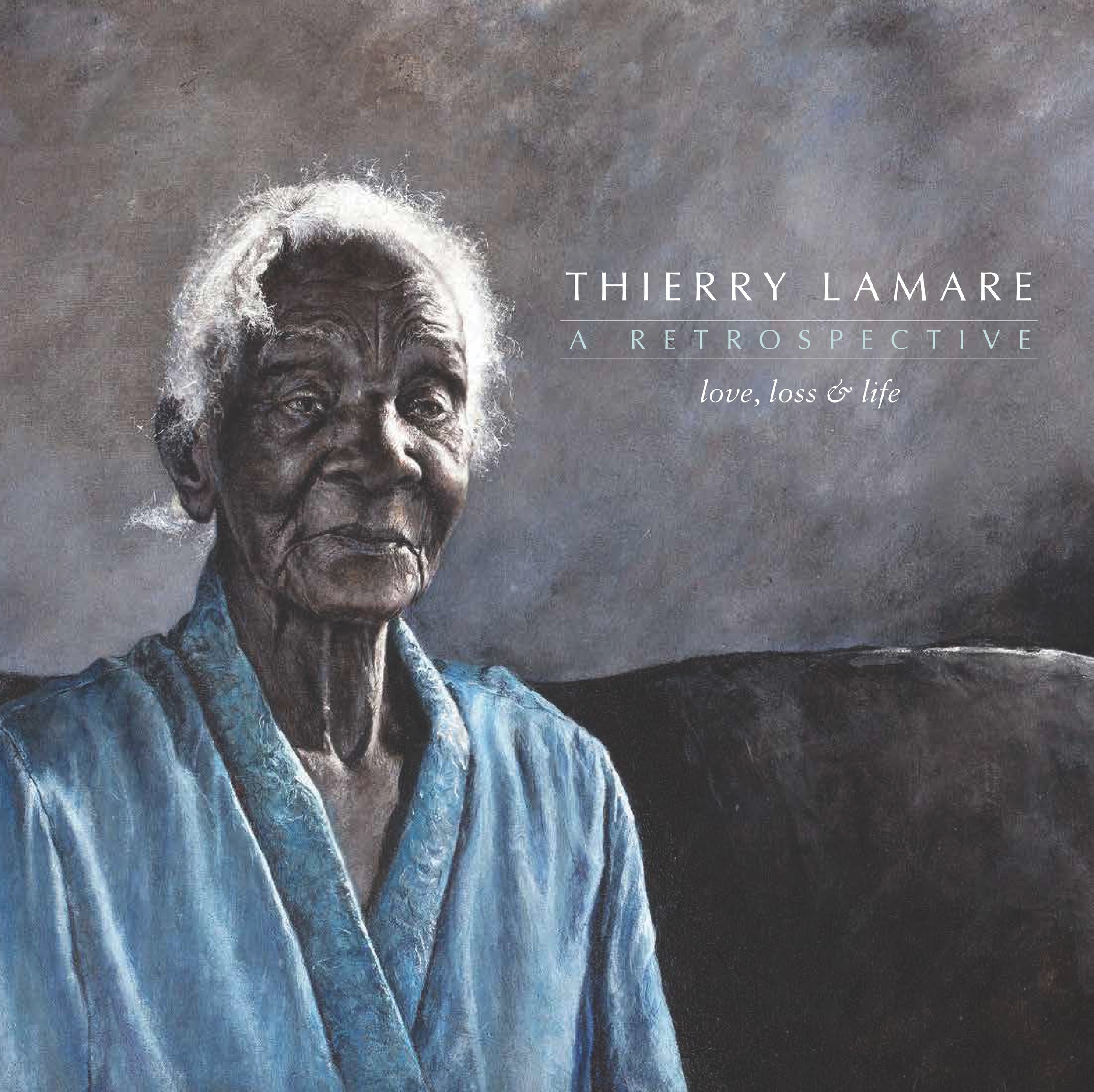 Cover for Thierry Lamare’s retrospective catalogue “Love, Loss and Life” which was on view at the NAGB March through November 2017, on sale at the NAGB for $50 inclusive of VAT.