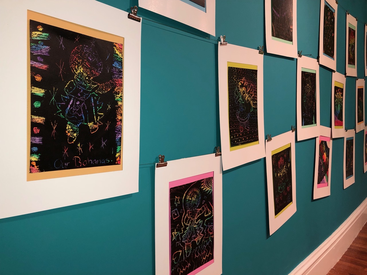 Works inspired by Amos Ferguson on view as part of the NAGB’s Permanent Exhibition, "Hard Mouth: Tongue of The Ocean". MMASC Exhibition, now showing in the PS Gallery on the main level of the NAGB features works by campers, ages 5-16. 