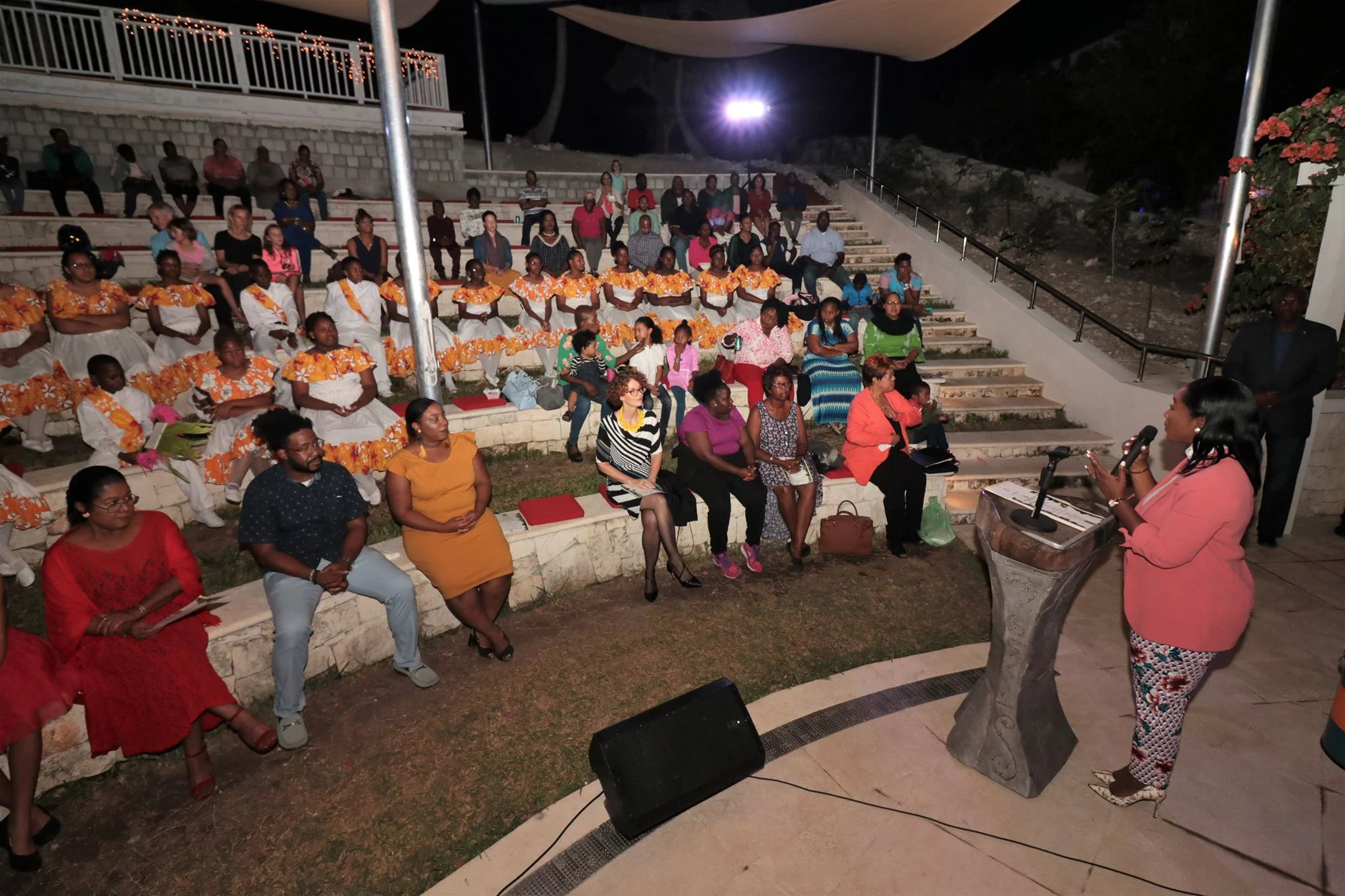 Minister Rolle addressing attendees.