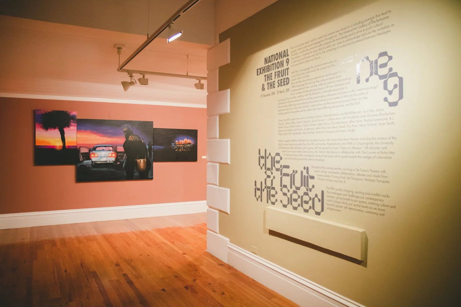 Introduction to T2 galleries with Dave Smith’s “Caribbean Sunrise” triptych.