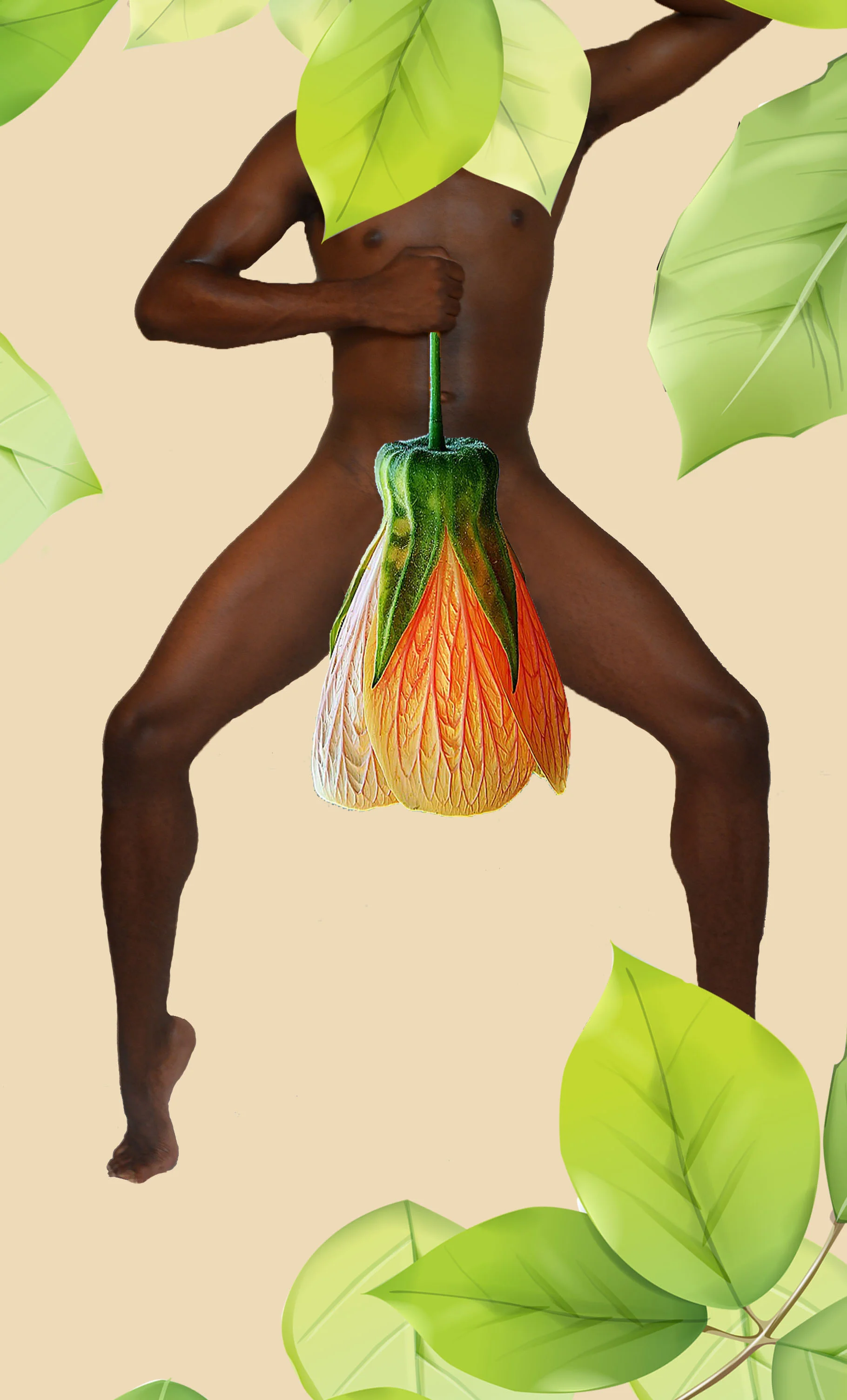 Works from the ‘Self Pollinate” series (2018), by Jalan Harris. VInyl on acrylic, dimensions variable. Works courtesy of the artist.