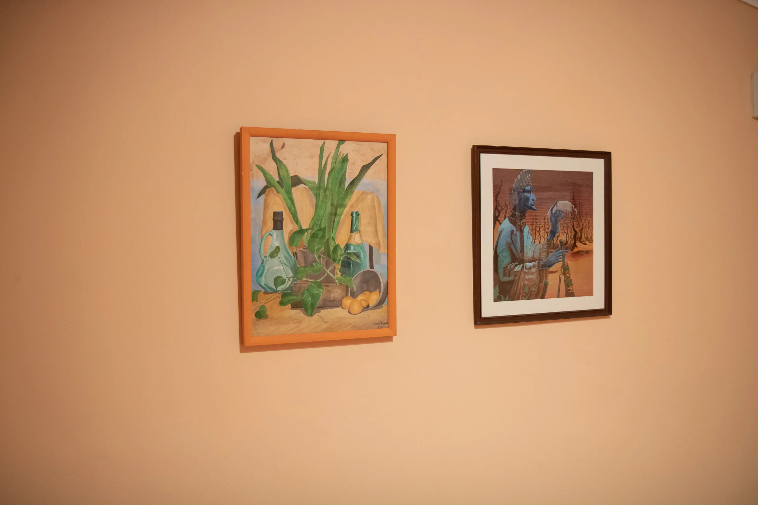 Installation view of early work by Chan Pratt as seen in “Chan Pratt: Resurrection” at the NAGB.
