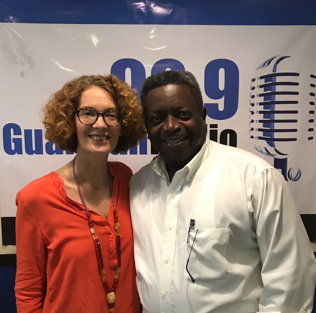 Blank Canvas host, Amanda Coulson with Anthony “Big Mo” Morley.