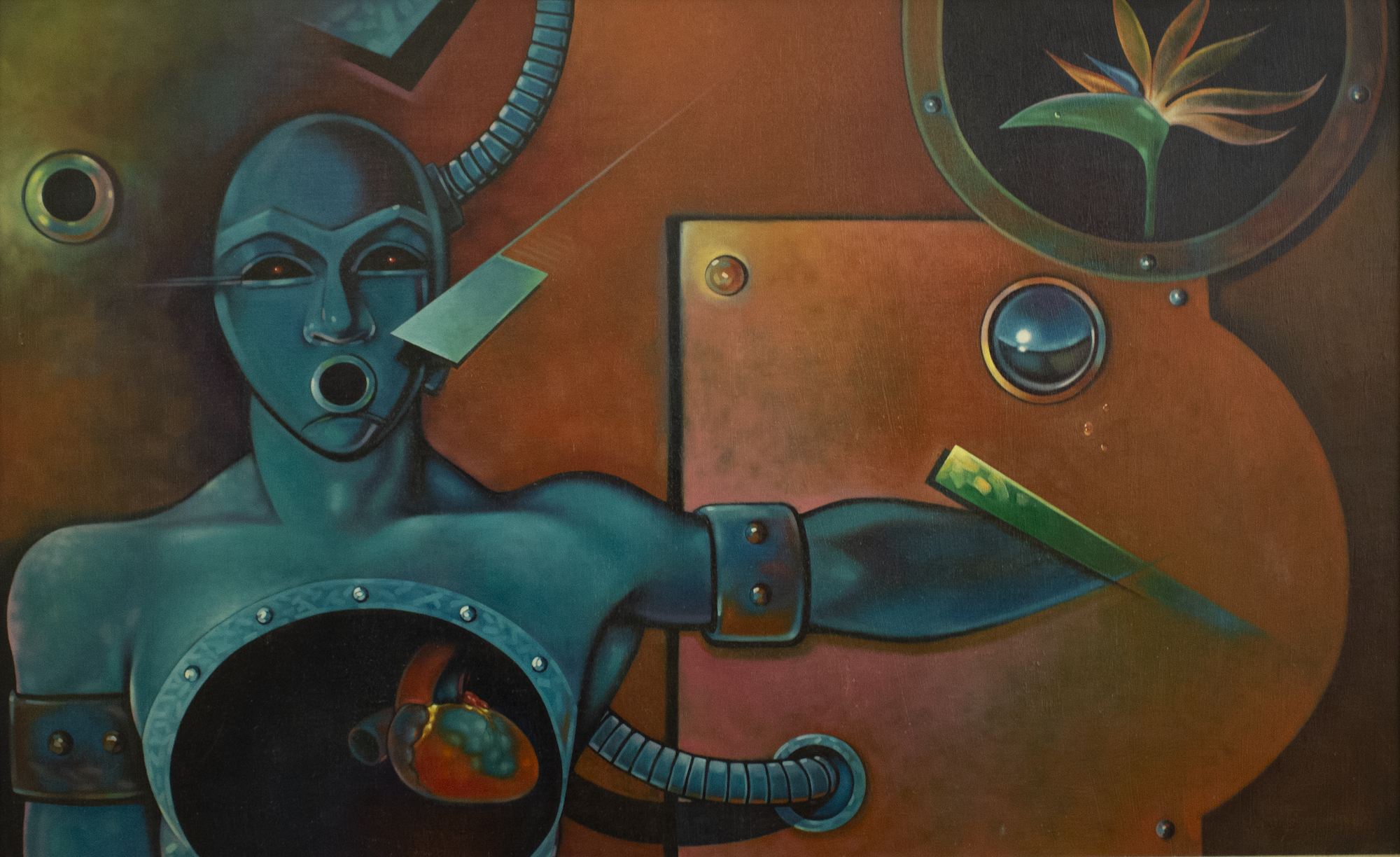 “Transformation” (1987), Jolyon Smith, oil on canvas, 30 x 48 inches. Part of the National Collection.