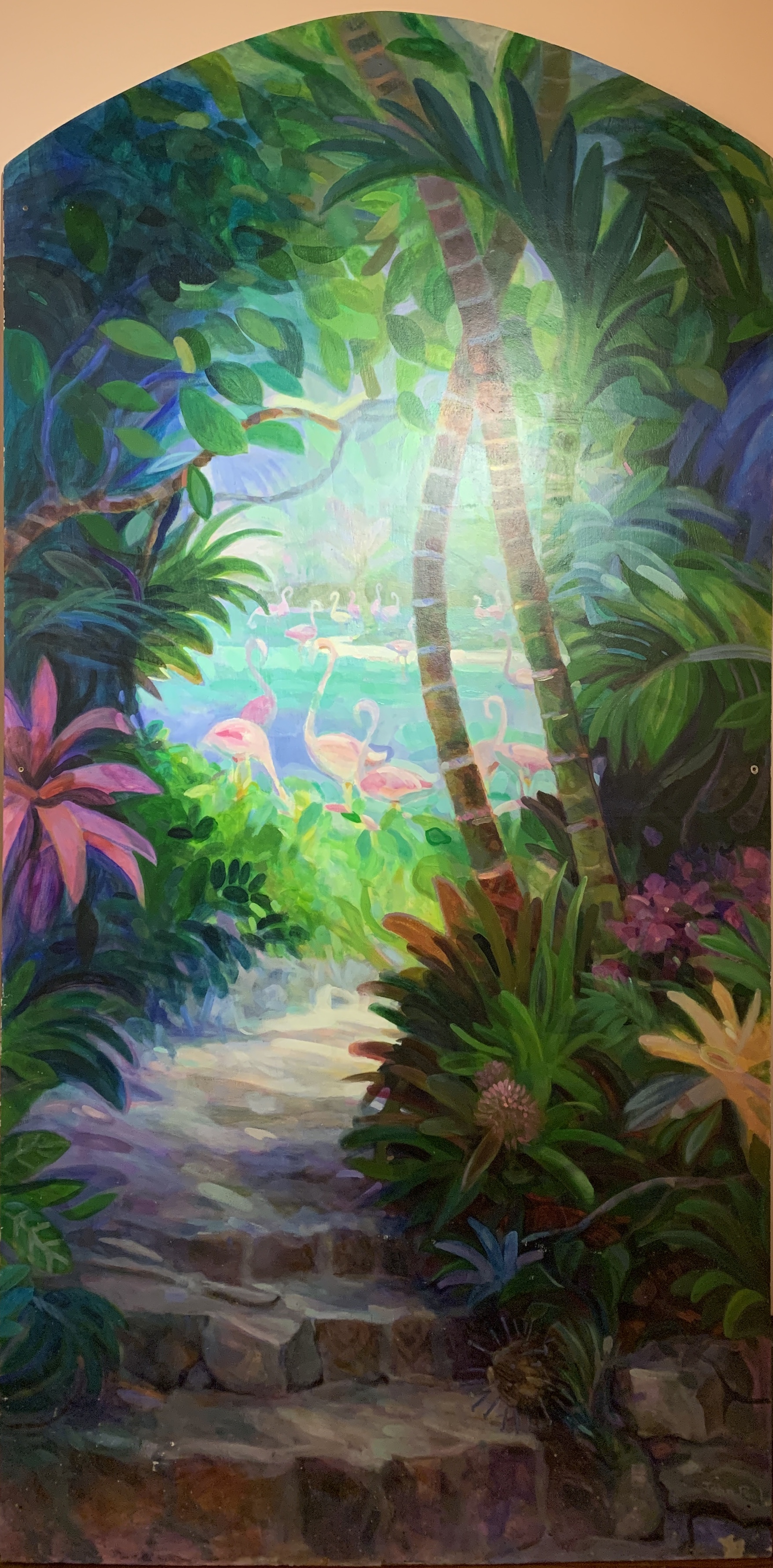 West Hill Hidden Garden , 2016. John Paul Saddleton. Acrylic on board. DIMENSIONS Image from the National Collection
