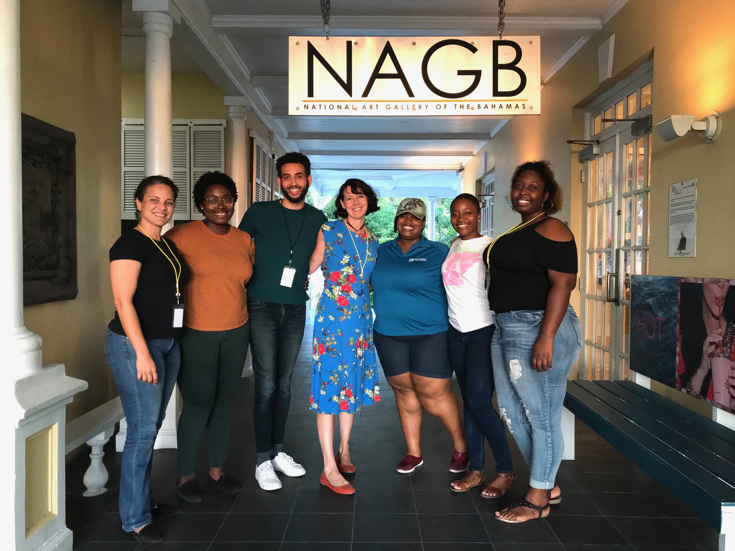 Susan Moir Mackay, The NAGB Education Team and some of the Create Space Assistant Volunteers. Image courtesy of Jackson Petit.