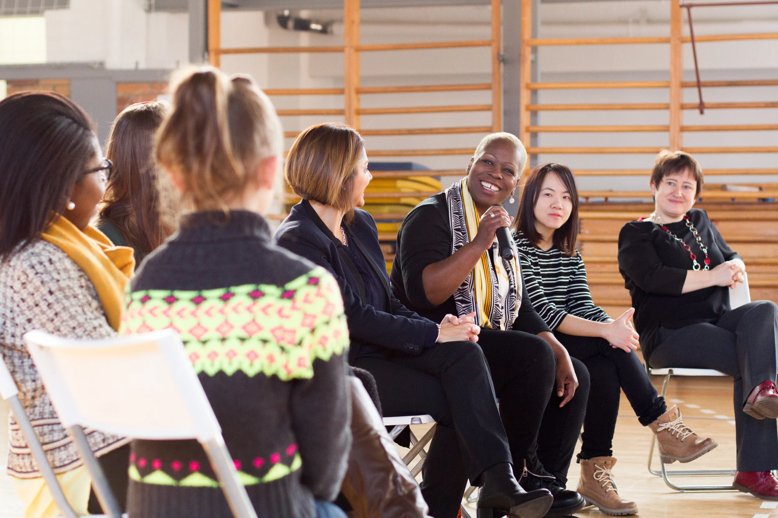 Singer, Songwriter, Poet, Fine Artist, Writer and Creator Adi Wolf speaking about her experience as a woman in the Entertainment Industry. Photo Credit: Tommy Clarke