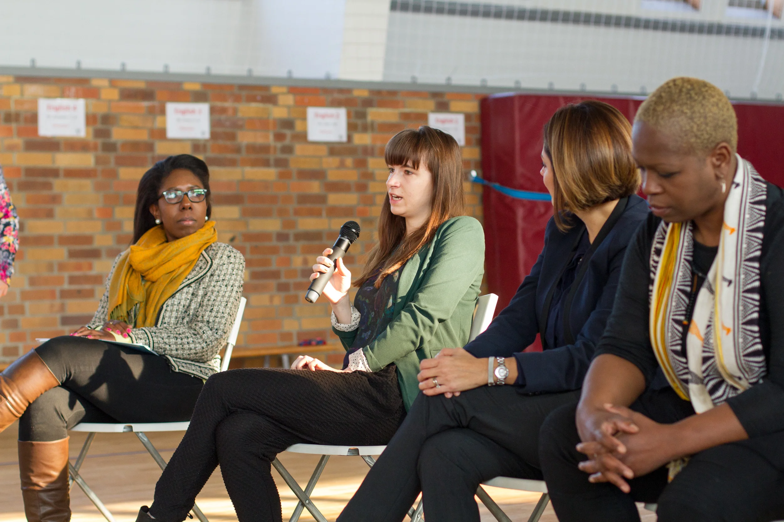 Caroline Schmitt, Journalist for Deutsche Welle speaking about how she was different in school, and that students shouldn't feel bad about being "weird" or "different-" something that she wishes she would have known when she was their age. A go…