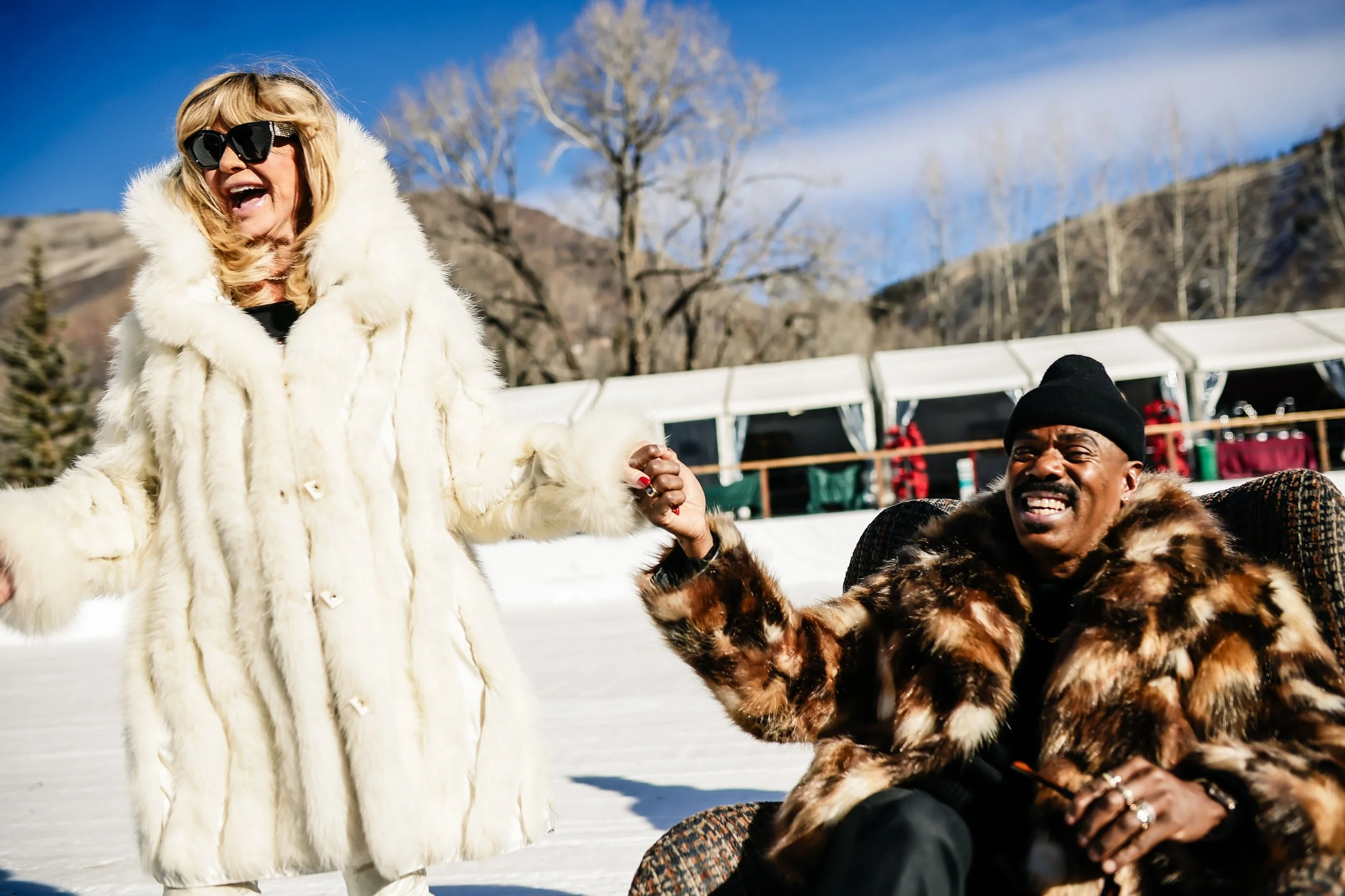 Goldie Hawn and Colman Domingo