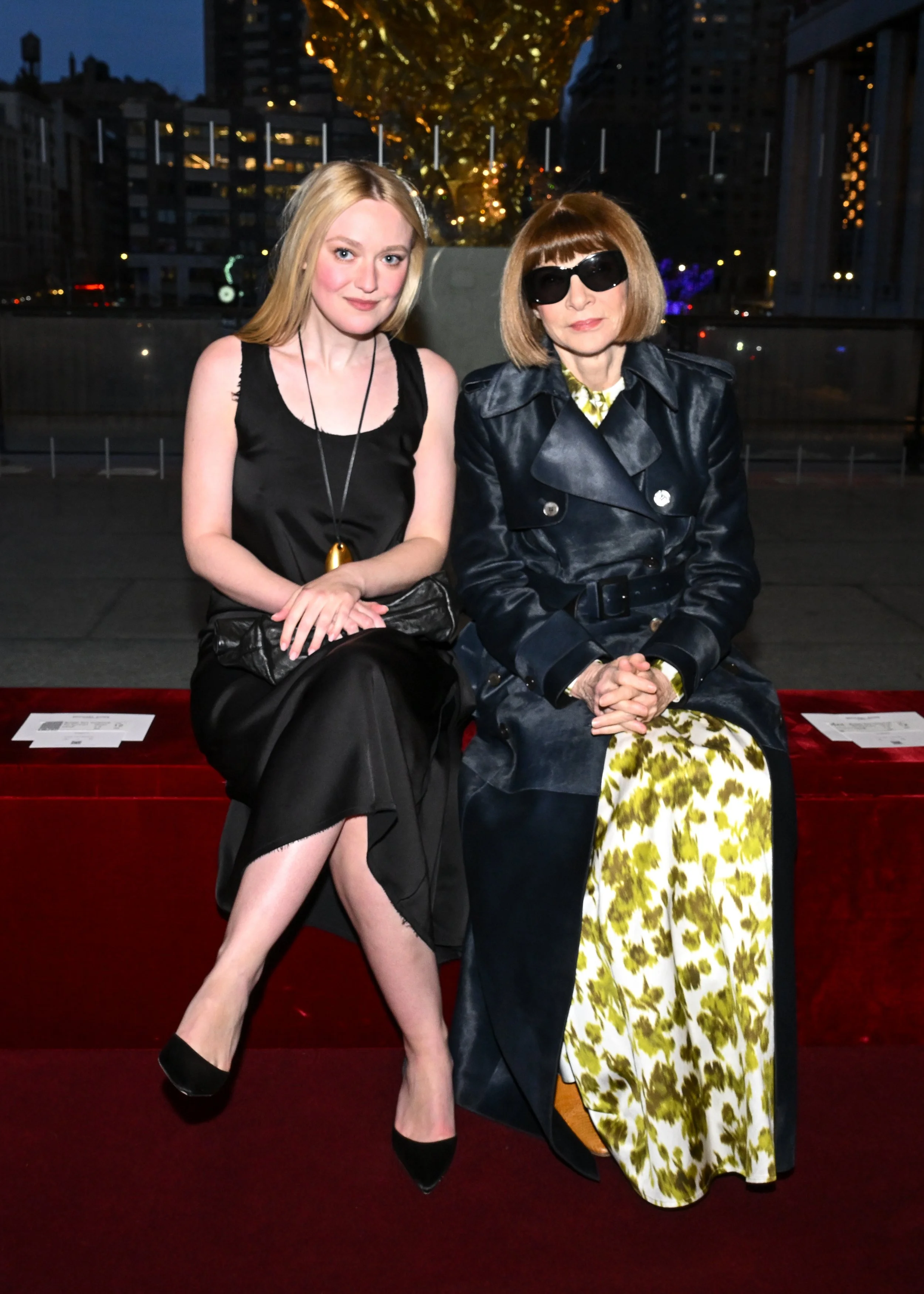 Dakota Fanning and Anna Wintour