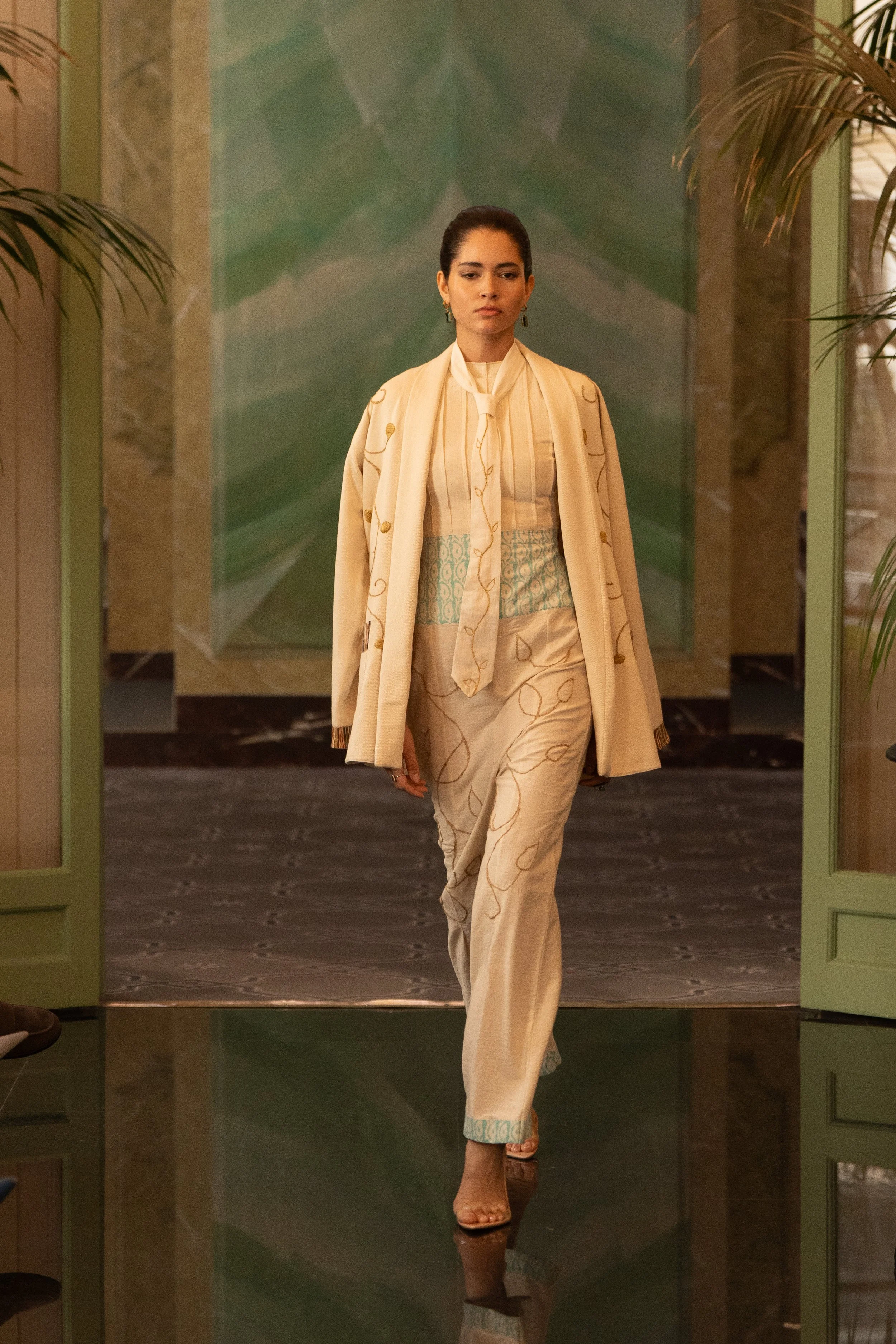 Jiwya Chameli Jumpsuit, Draksha Jacket and Shvet Tie from Lata, AW26 Paris Fashion Week Q&A-an-interview-with-aishwarya-lahariya-on-jiwyas-AW26-collection-seele-magazine.jpg