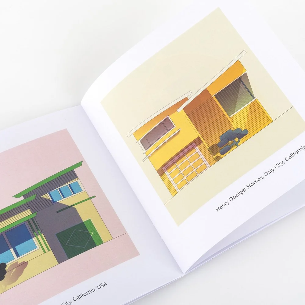 Georgina Hounsome for Pirrip Press Pinks Yellows zine of YELLOW buildings architectural style illustration 03.jpg