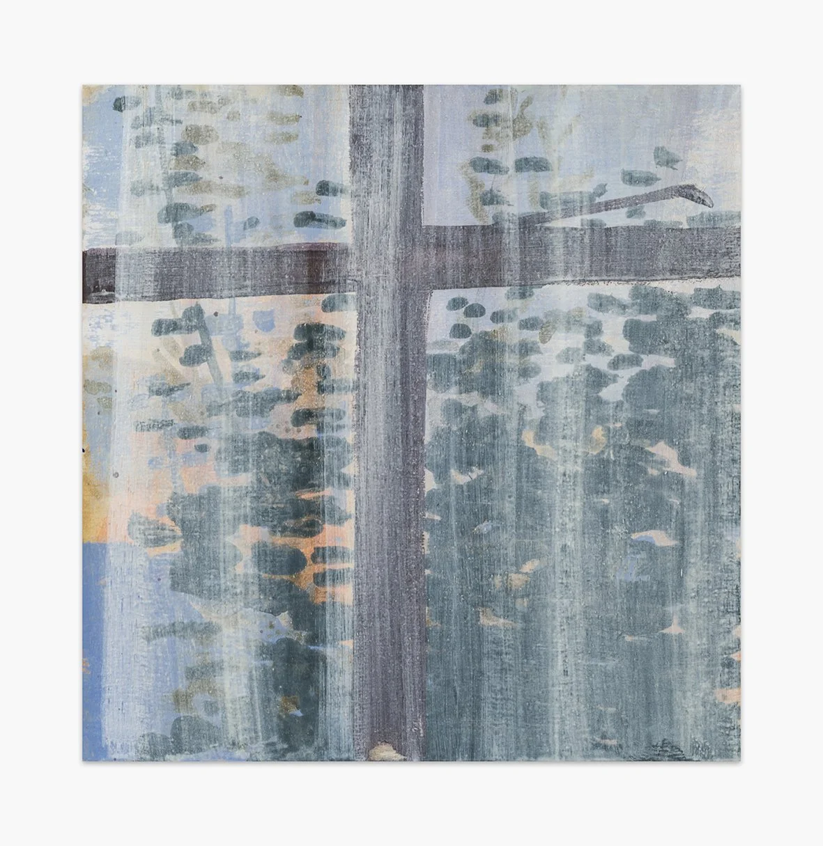 Sun room window, curtain 1