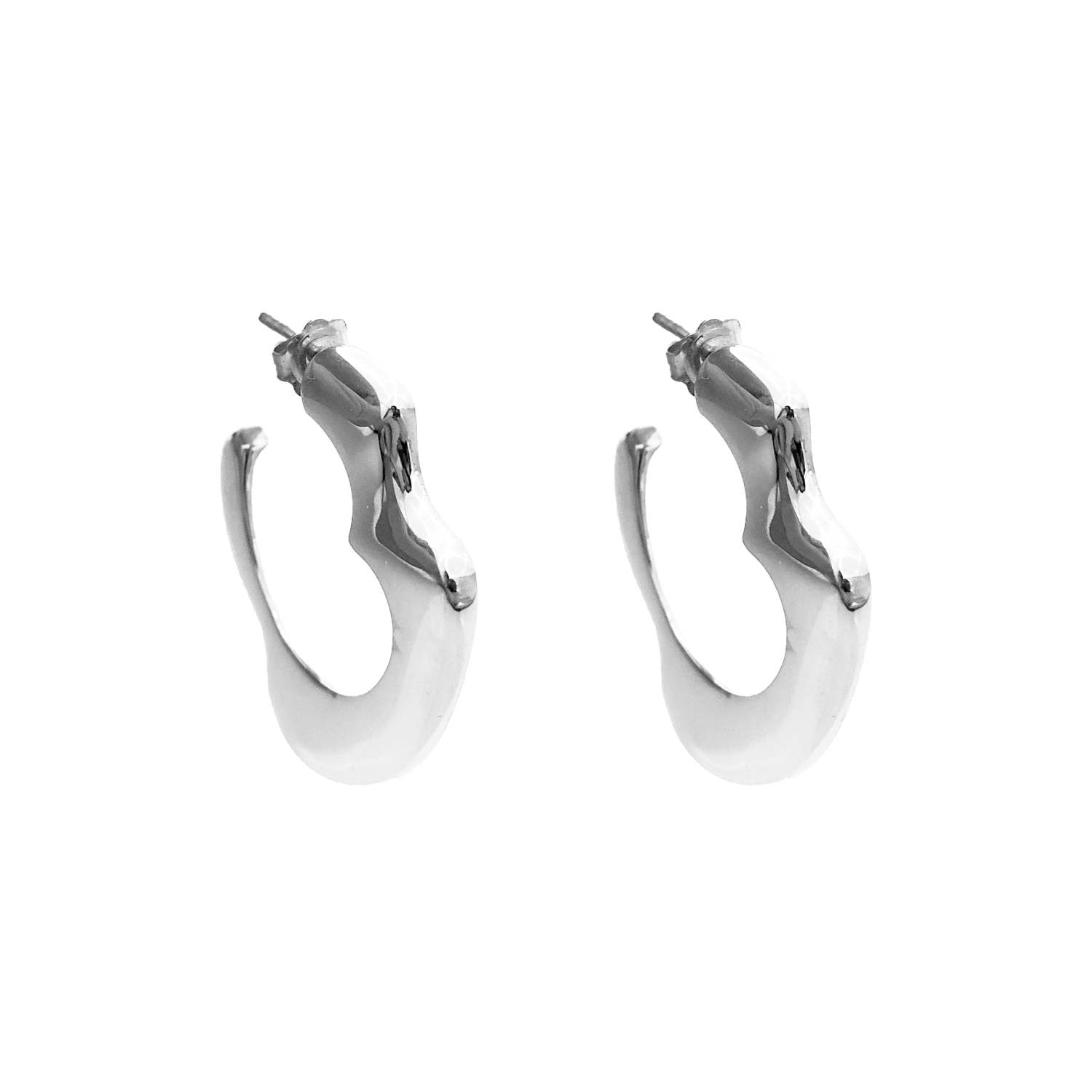 FELICE DAHL FÖRSTA EARRINGS LARGE SILVER