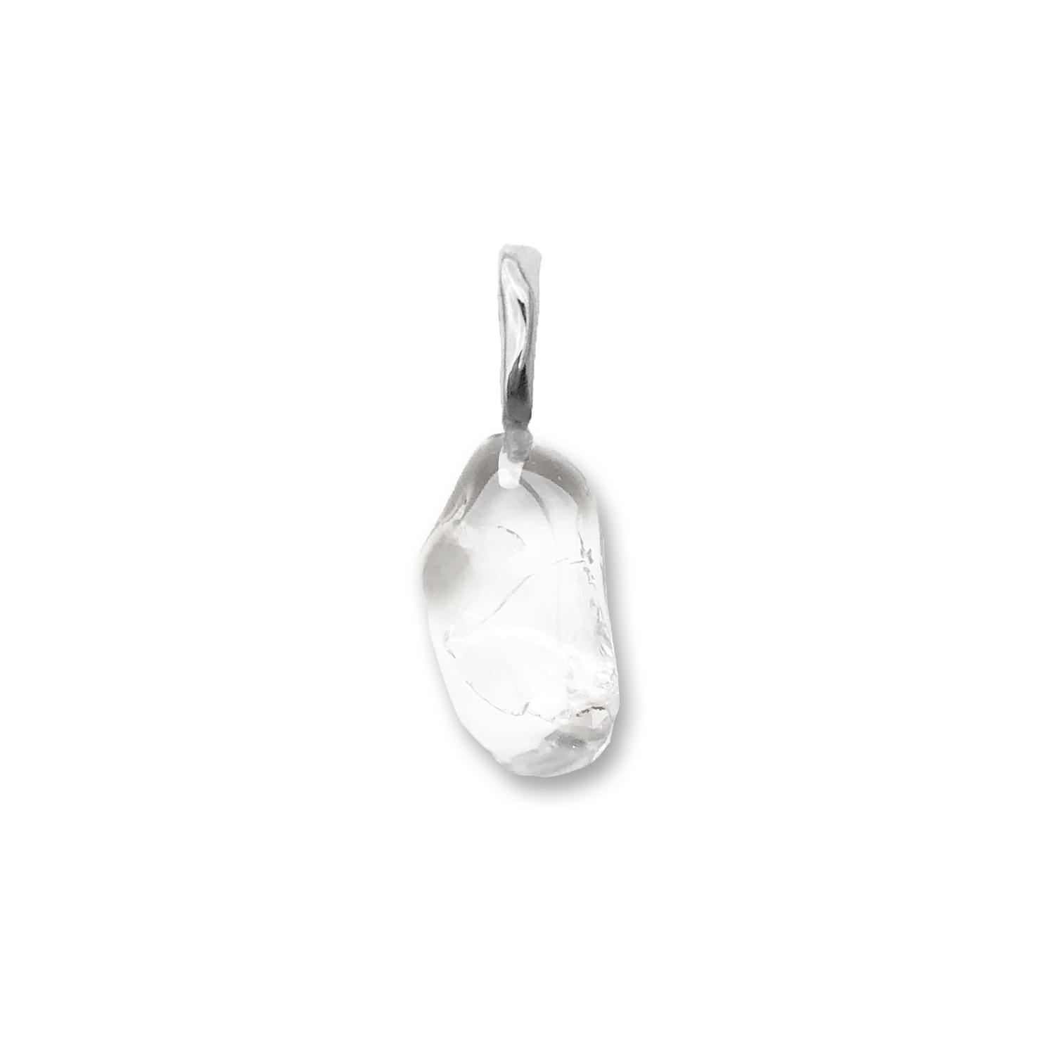 FELICE DAHL VALKYRIA DROP QUARTZ CLEAR SILVER