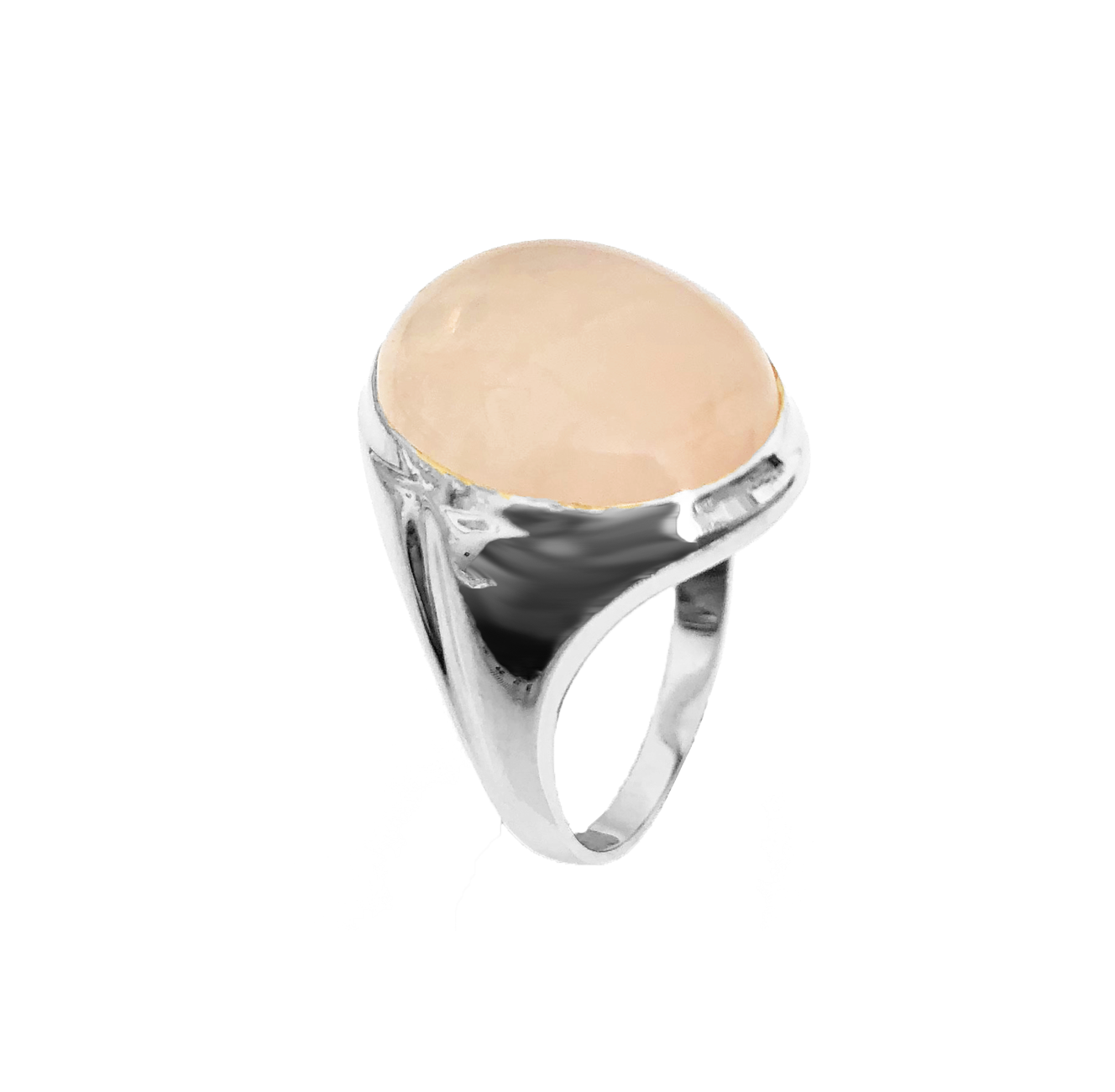 FELICE DAHL VALKYRIA STONE RING PINK SILVER