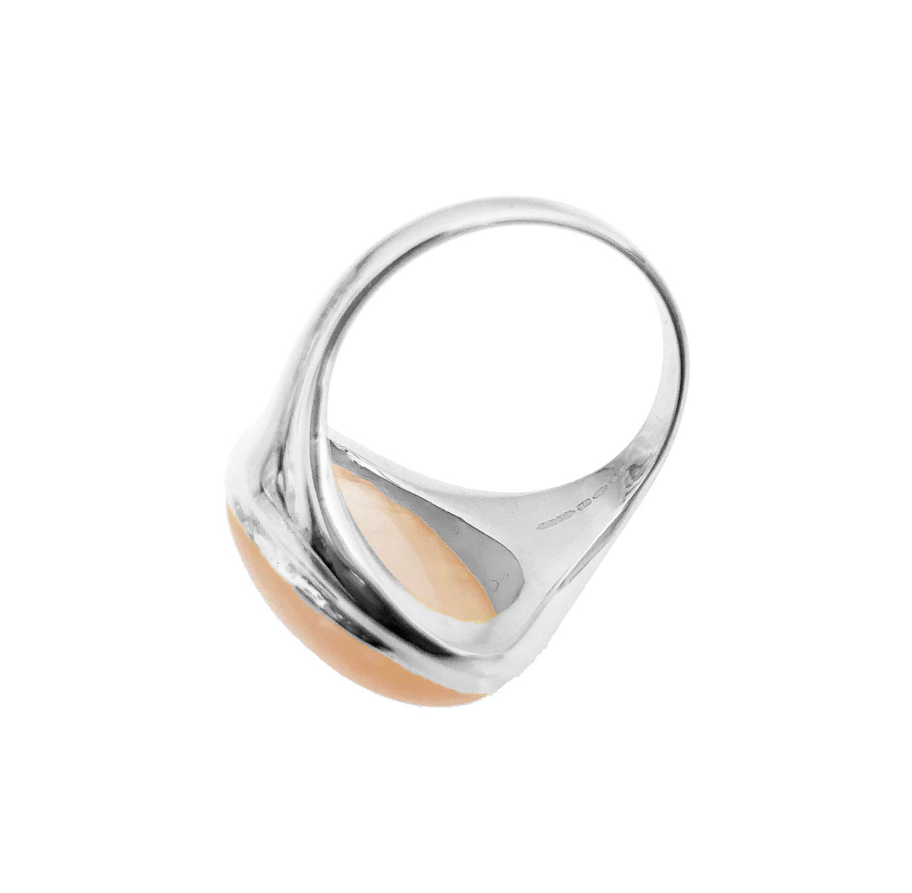 FELICE DAHL VALKYRIA STONE RING PINK SILVER
